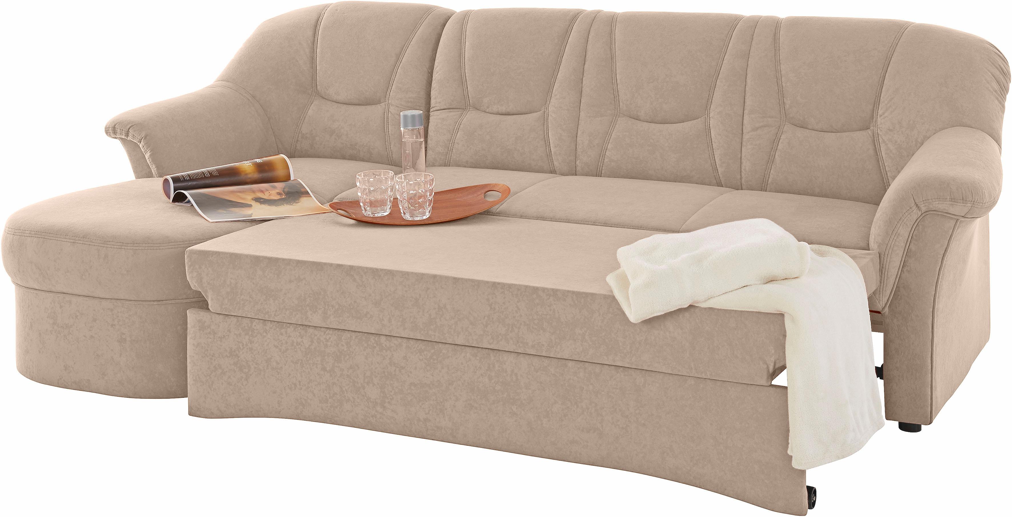 Thumbnail - DOMO collection Ecksofa "Sarafina zeitlos und komfortabel, optional mit Federkern, L-Form", wahlweise mit Bettfunktion