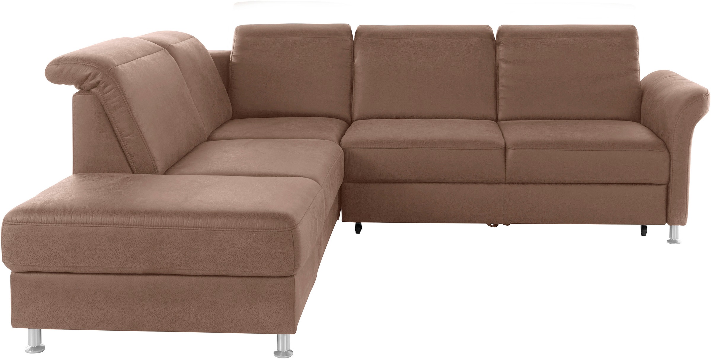 sit&more Ecksofa "Darwin L-Form", inklusive Federkern, wahlweise mit Kopfte günstig online kaufen