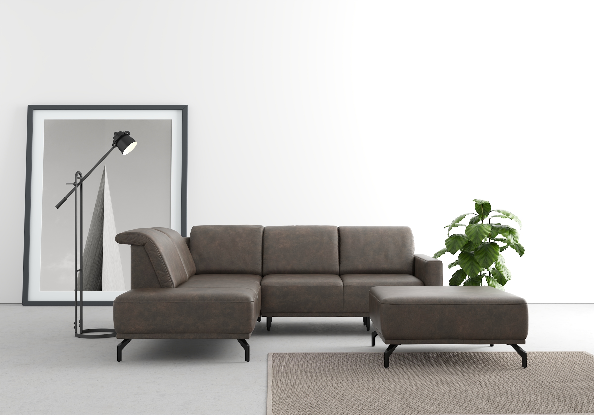 sit&more Ecksofa "Bailando L-Form" wahlweise mit Kopfteilverstellung und Vo günstig online kaufen