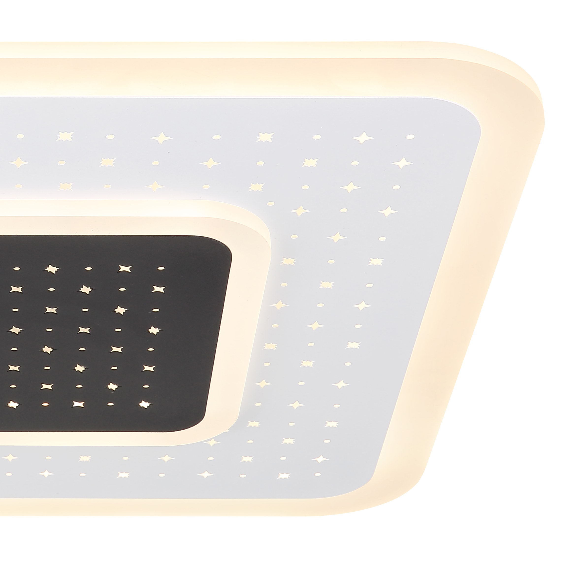 GLOBO LIGHTING LED Deckenleuchte »GISELL«, Leuchtmittel LED-Modul | LED fest integriert, Deckenlampe/quadratisch/Wohnzimmer/Schlafzimmer/elegant