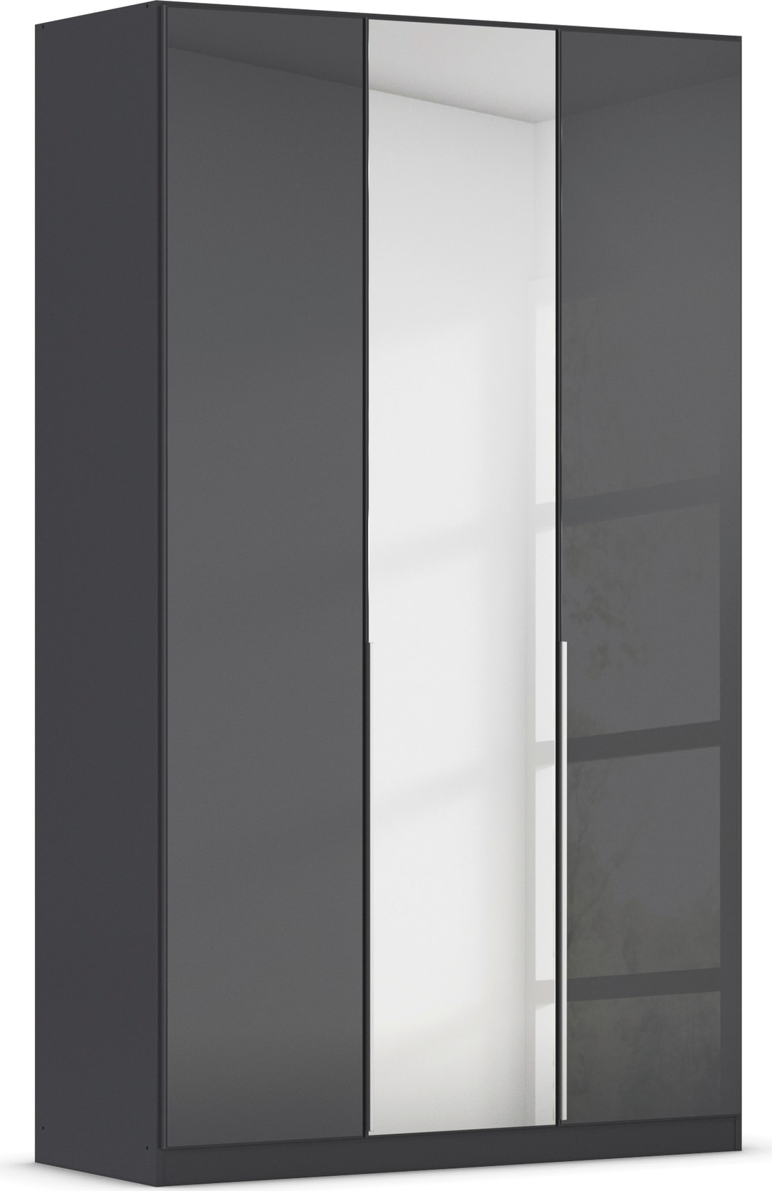 OTTO home Drehtürenschrank "Kleiderschrank Schrank Garderobe AGORDO mit Glasfront und Spiegel" in zwei Griff-Farben, Breiten 91-405 cm, durchdachte Innenausstattung, in 8 Breiten und 2 Höhen MADE IN GERMANY