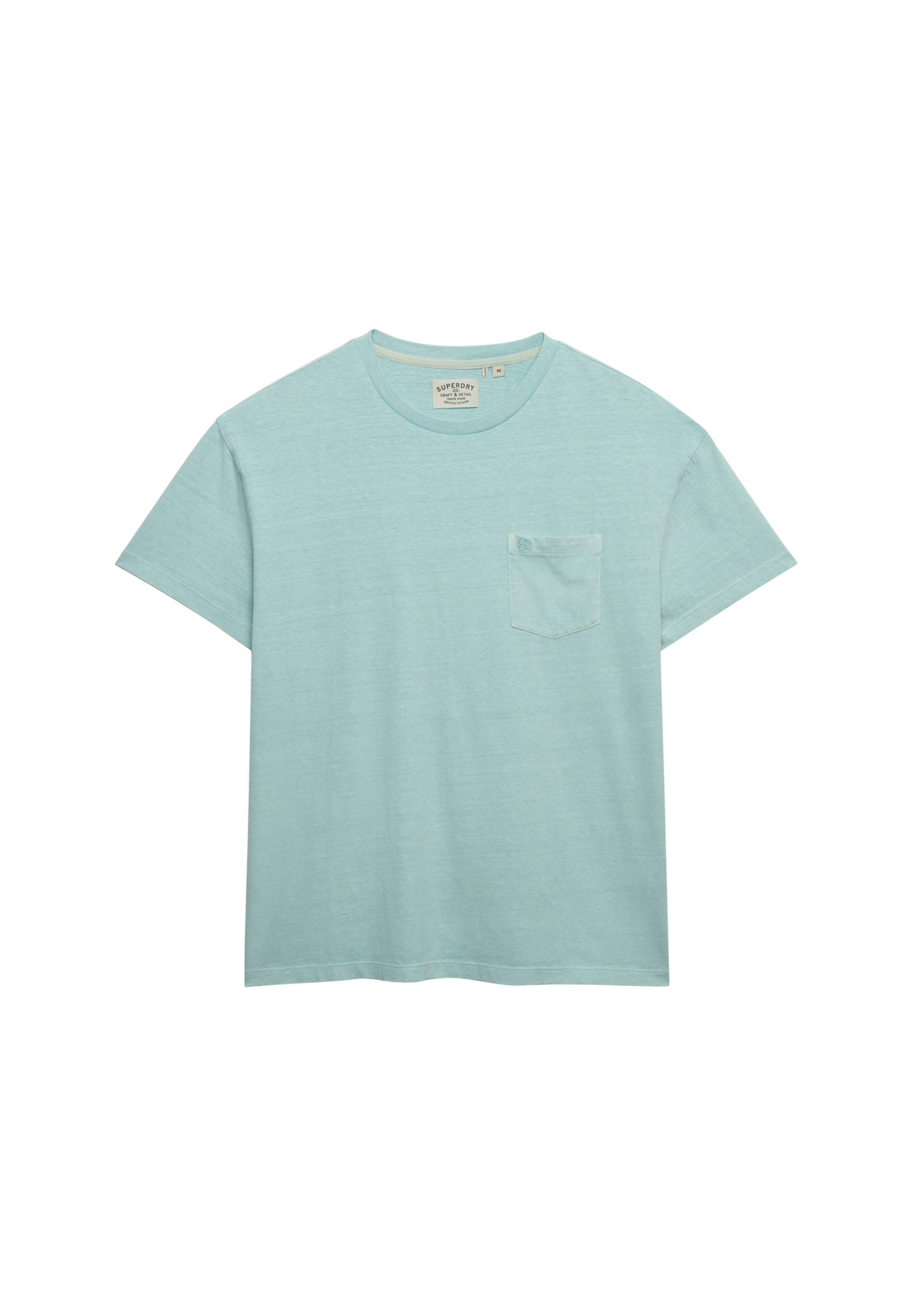 Superdry Rundhalsshirt "Cotton Classic Linen Pkt Tee" Aus Tollem Baumwoll-Leinen-Mischgewebe