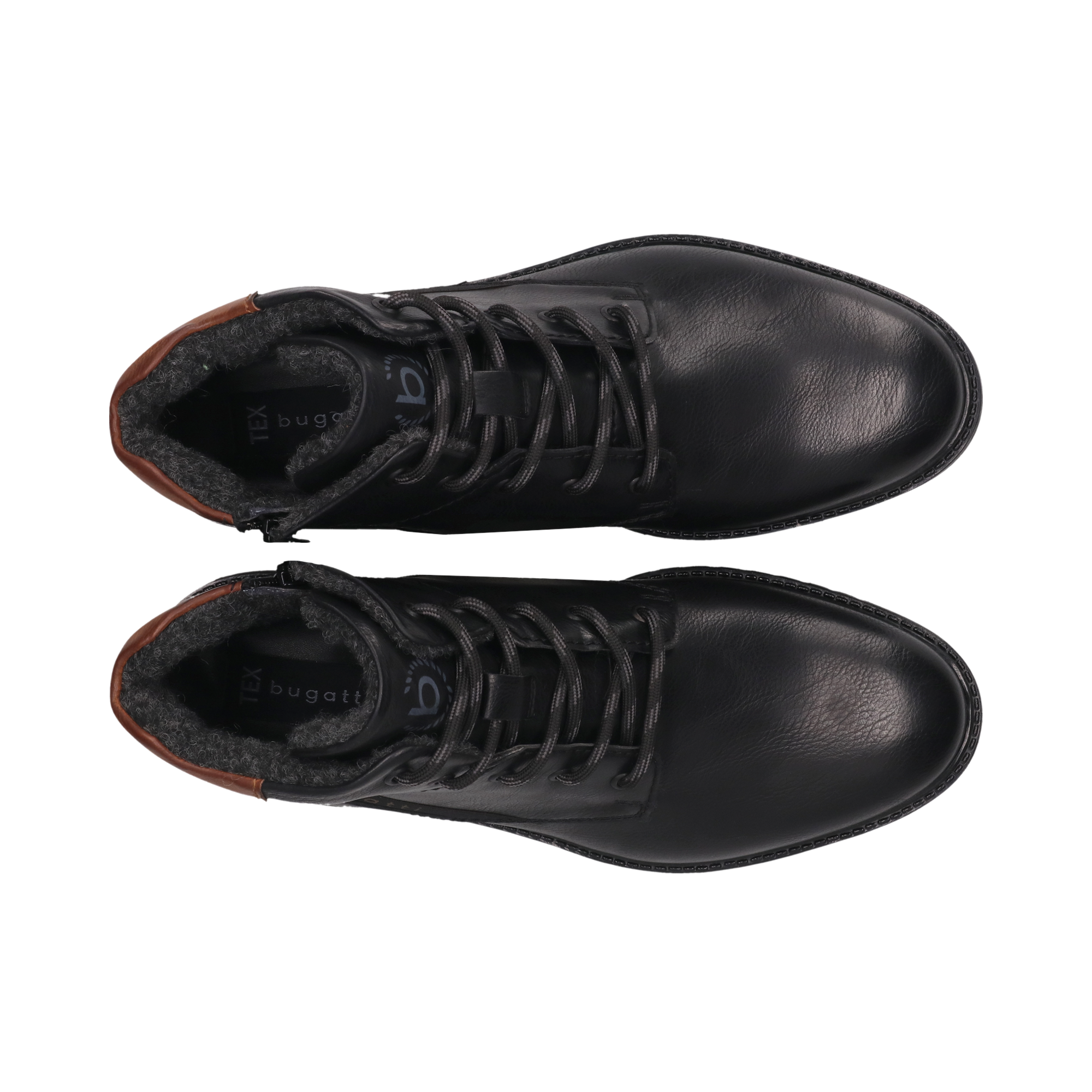 bugatti Schnürstiefelette  Schnürboots mit Profilsohle, schmale Form