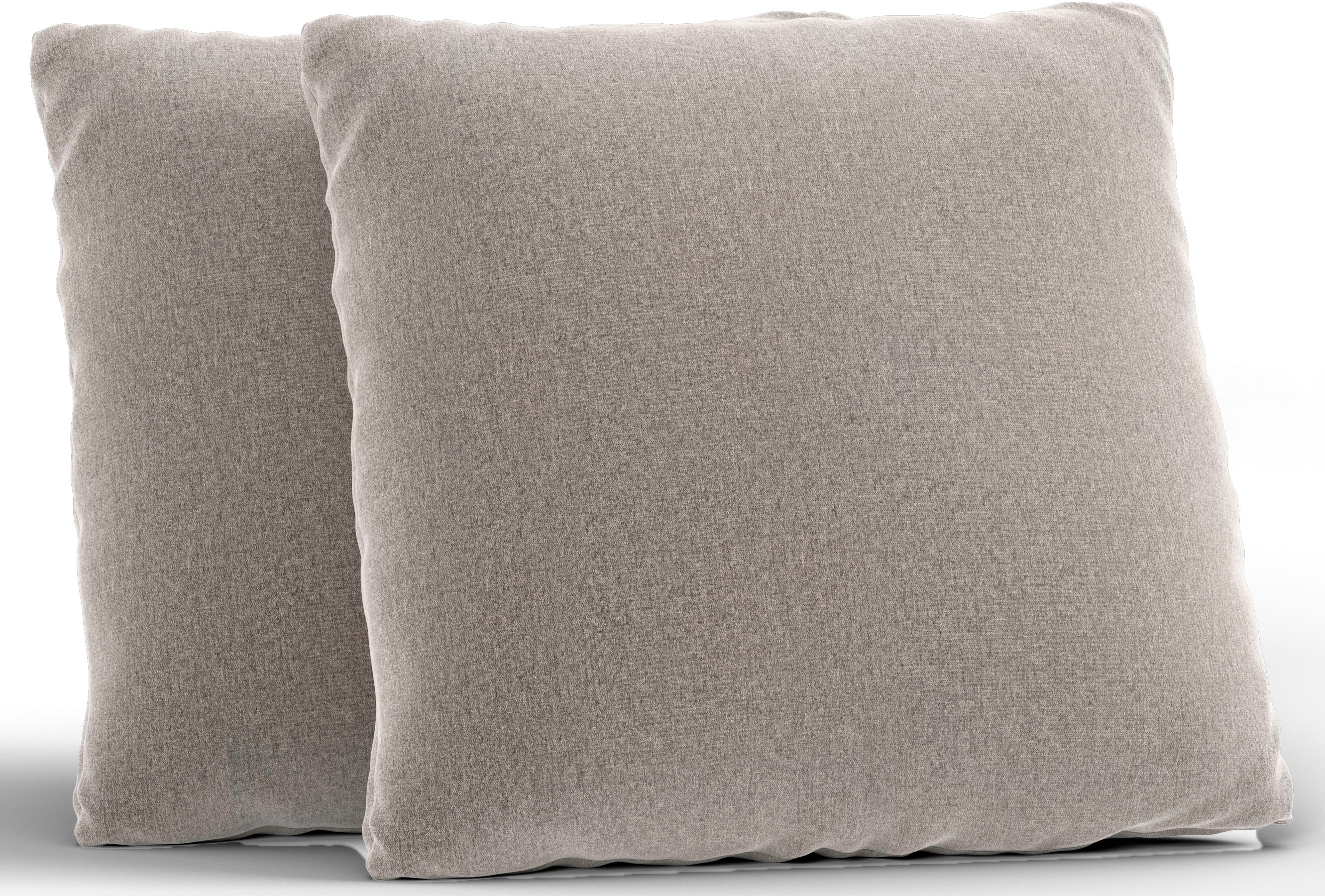 Sofakissen SIT & MORE, B:60cm H:60cm T:8cm, grau, 100% Polyester, Polsterauflagen, "Jazz", 2er Kissen-Set wahlweise in drei Größen