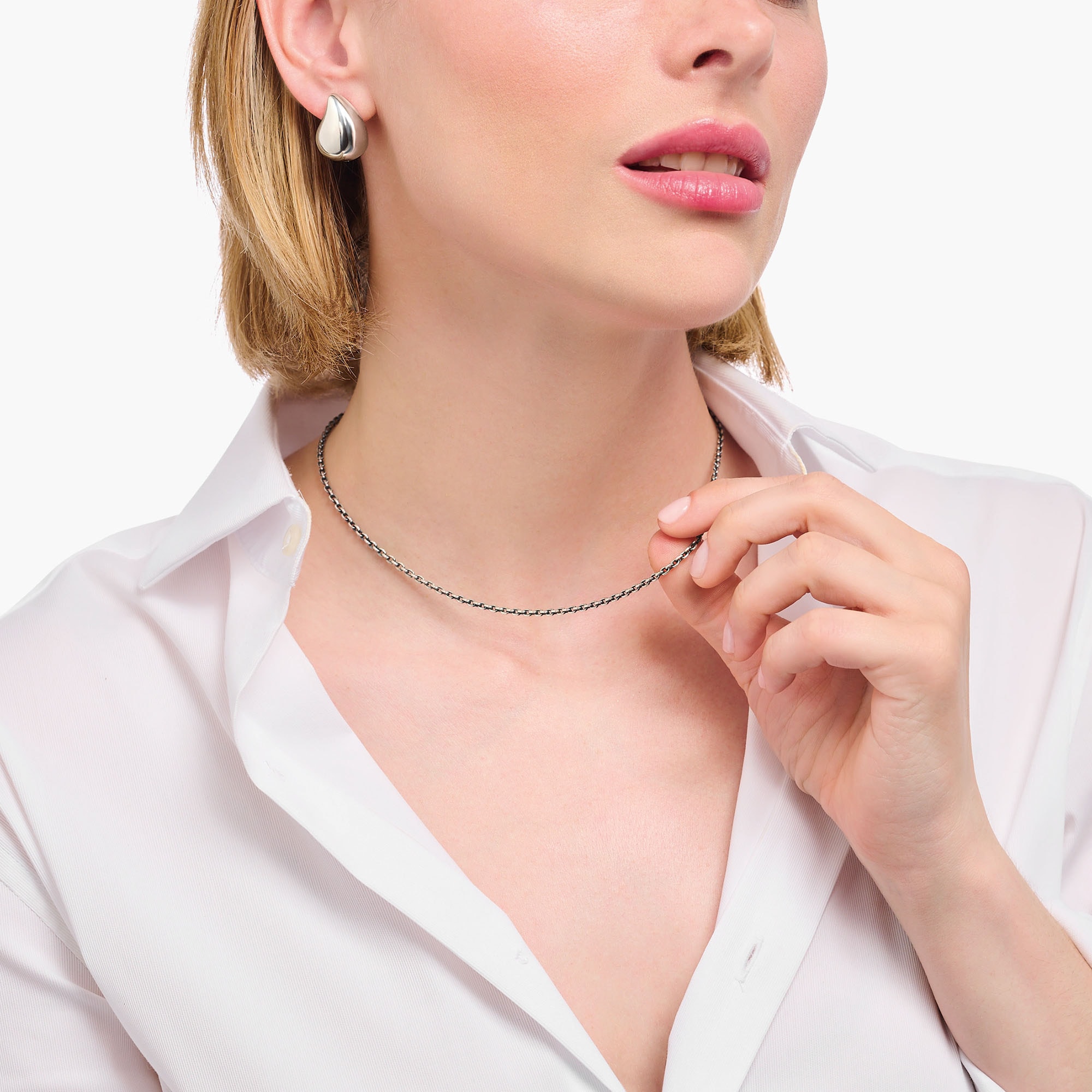 THOMAS SABO Collierkettchen »Ankerkettengliederung, 2,5 mm breit, KE2285-001, KE2285-637«