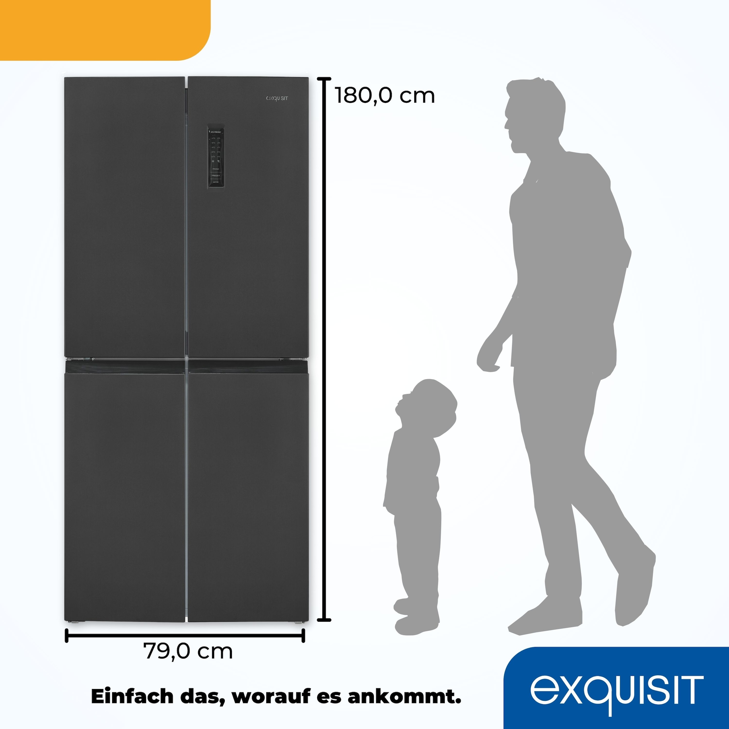 exquisit Multi Door »MD365-125-040D inoxlook-az«