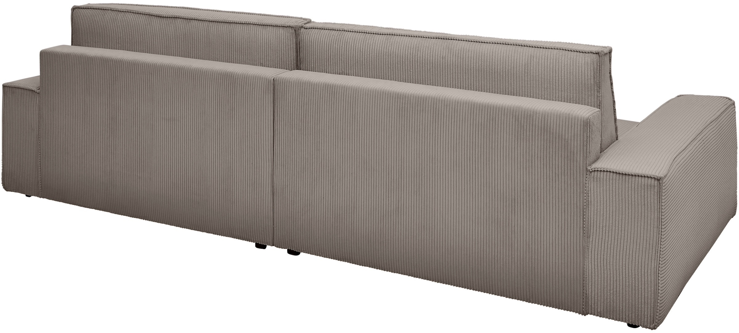 OTTO home Big-Sofa »SHERWOOD XXL Cord, Big-Sofa (316cm), extra tiefe Sitzfläche 95 cm« bequemer Sitzkomfort, Cord u. Leinenoptik, Kedernaht