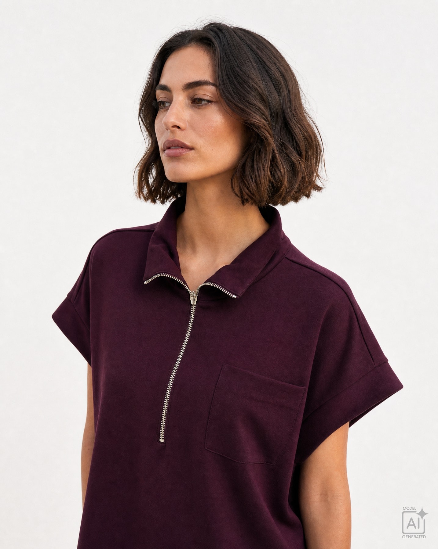 Smith & Soul Shirtweste mit Label-Zipper, Brusttasche