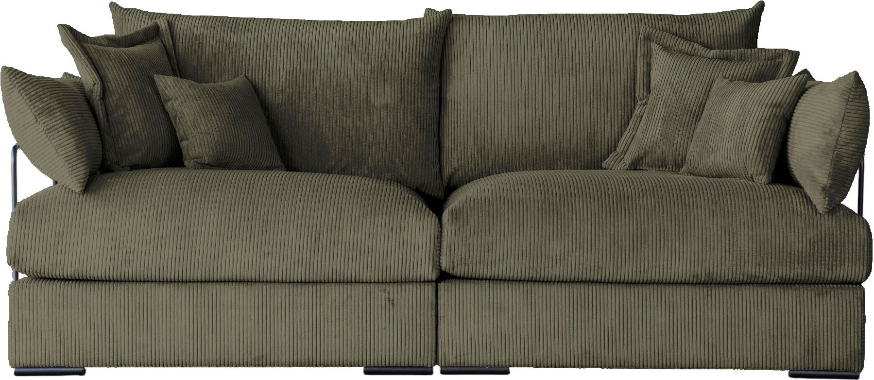 Home affaire Big-Sofa "Casa, Breite 247 cm" Mega-Sofa, Cord oder Chenille-S günstig online kaufen