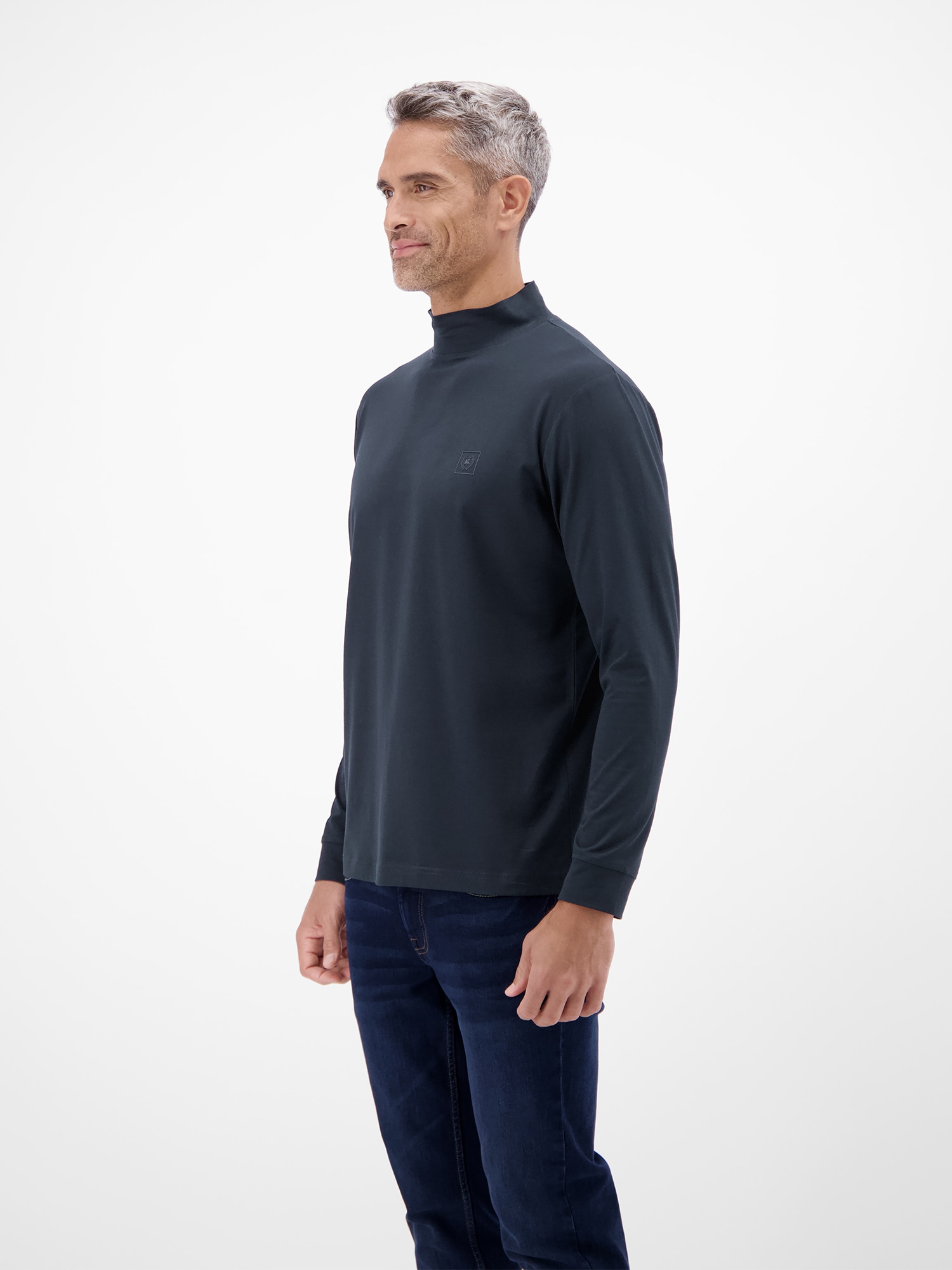 LERROS Sweatshirt »LERROS Herren-Shirt mit modischem Turtleneck«
