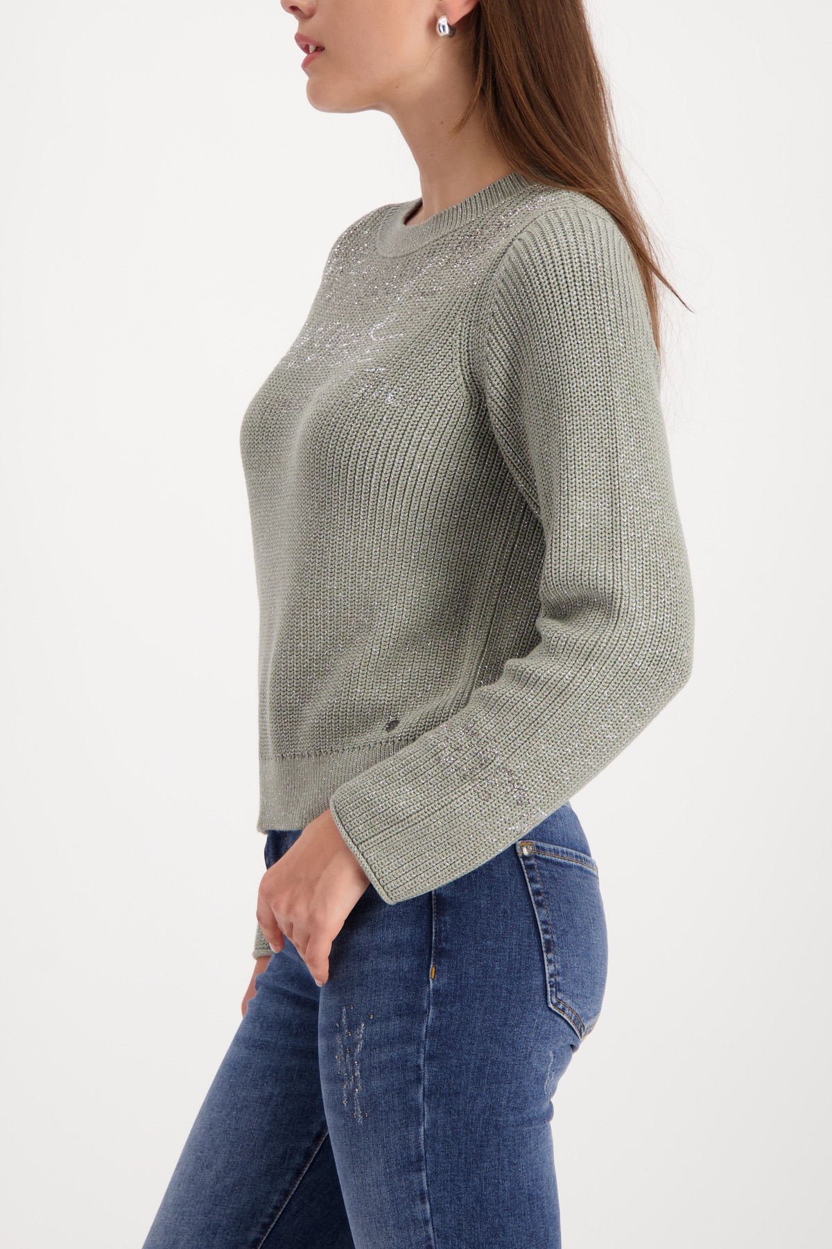 Monari Strickpullover »Pullover Schmuck + Lurex«