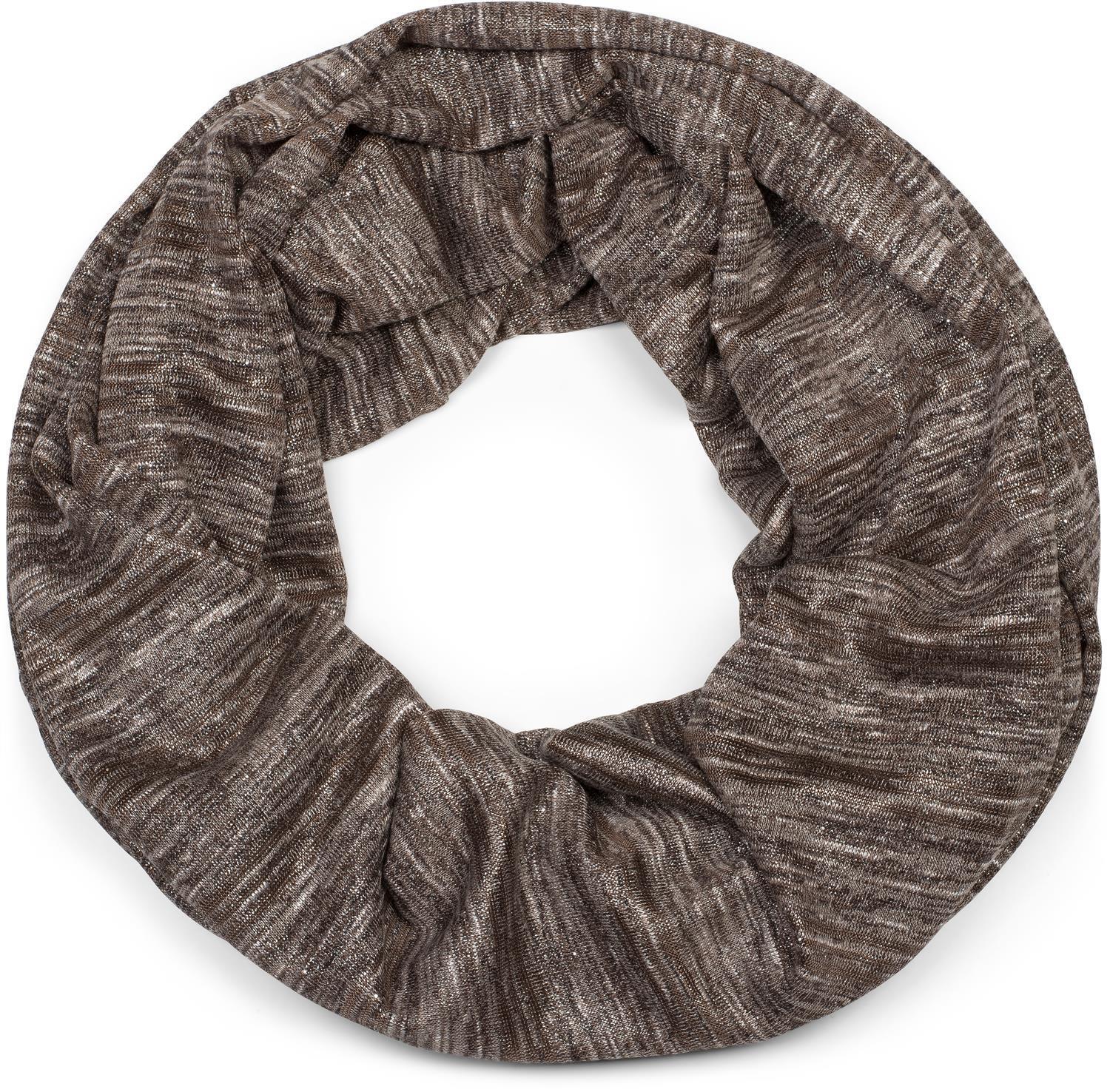 styleBREAKER Loop "Loop Schal mit Glitzerfaden und kleinen Pailletten" 1 Stk.
