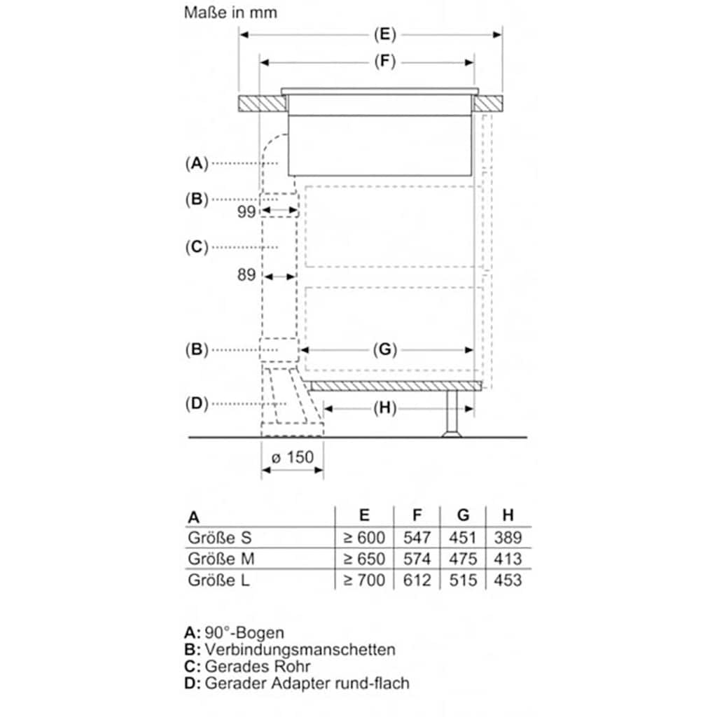 NEFF Kochfeld mit Dunstabzug »T48CD7AX2«, T48CD7AX2