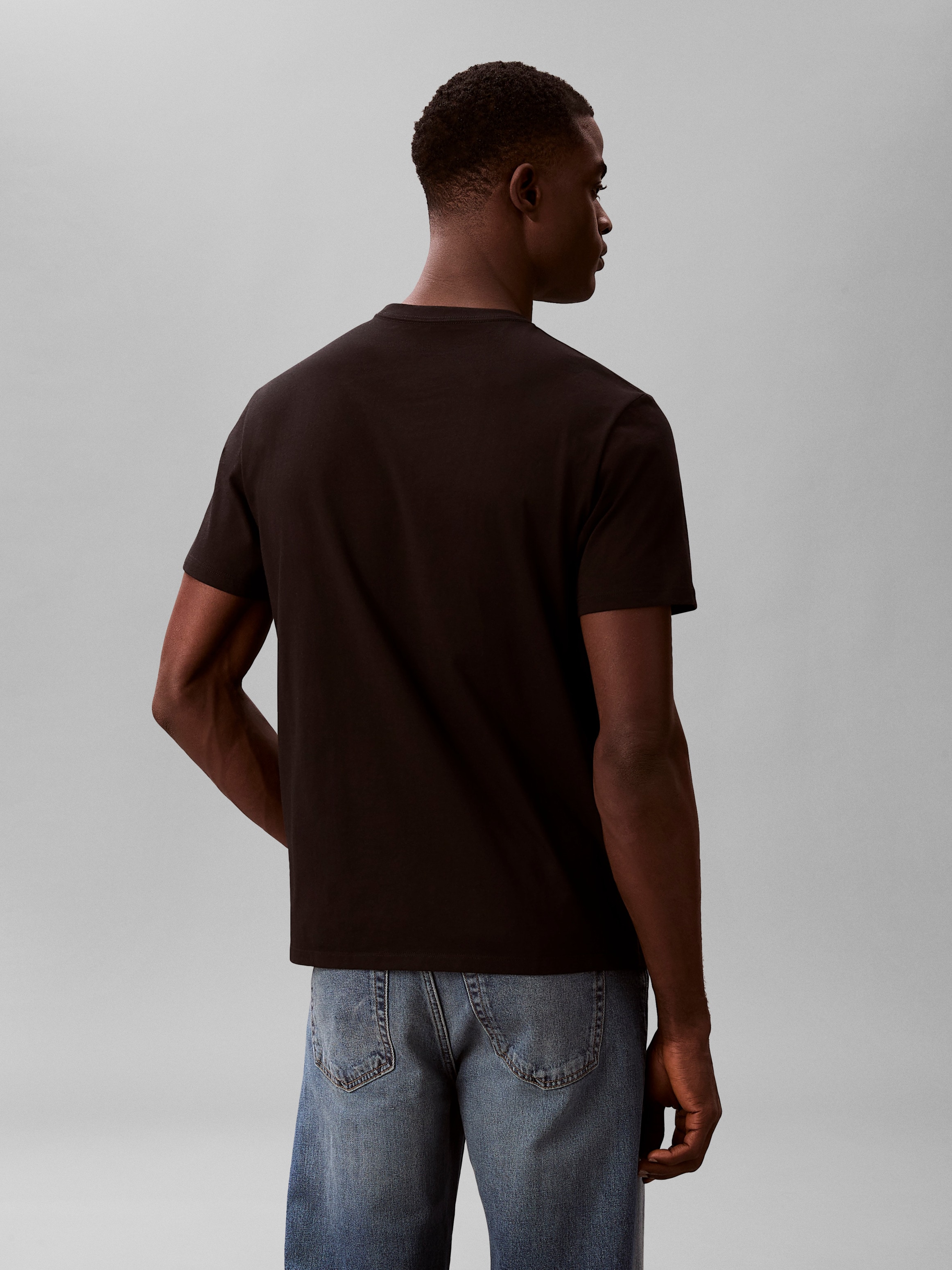 Calvin Klein T-Shirt Rundhalsausschnitt, Regular Fit, Logoschriftzug