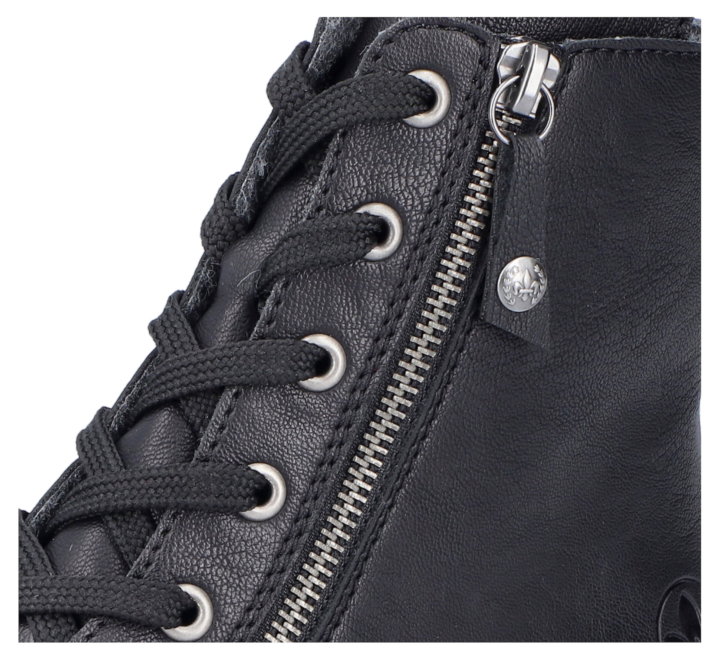 Rieker Stiefelette, Schnürstiefelette, Schnürboots mit Reißverschluss an der Außenseite