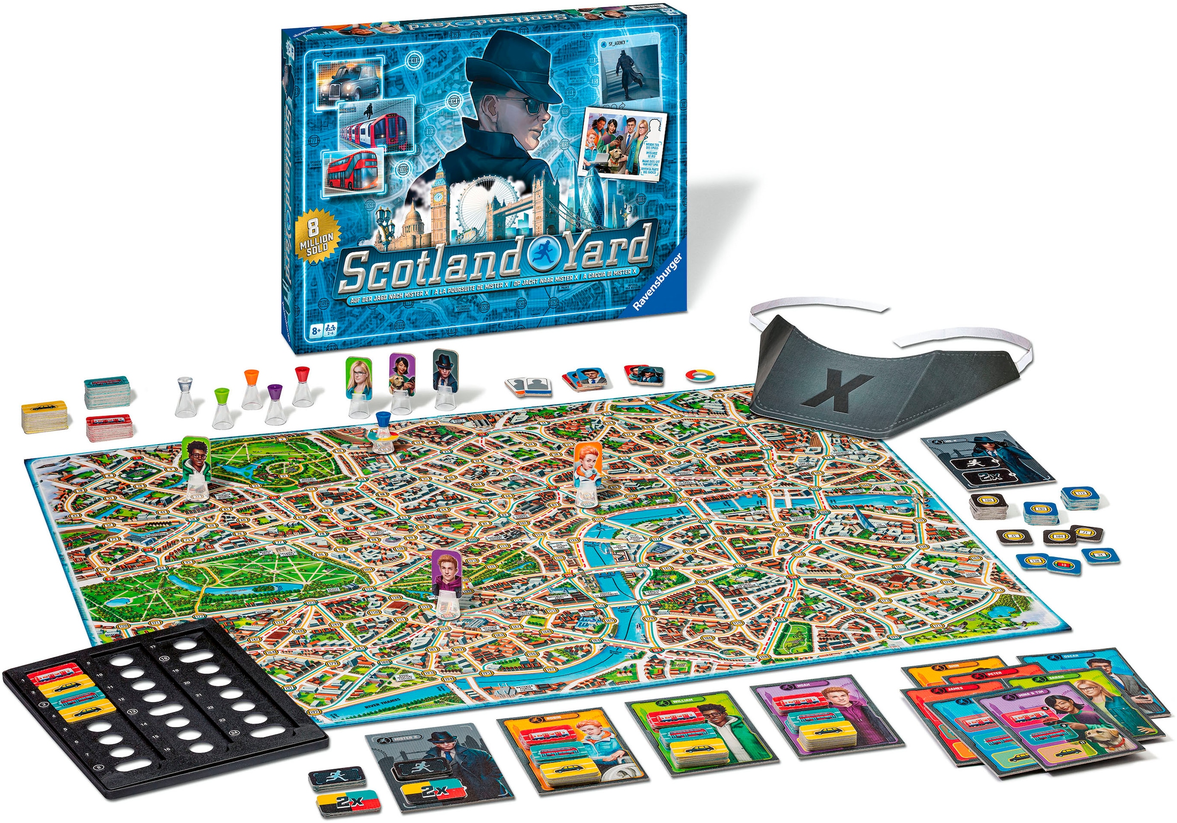 Spiel »Scotland Yard«, Made in Europe, FSC® - schützt Wald - weltweit