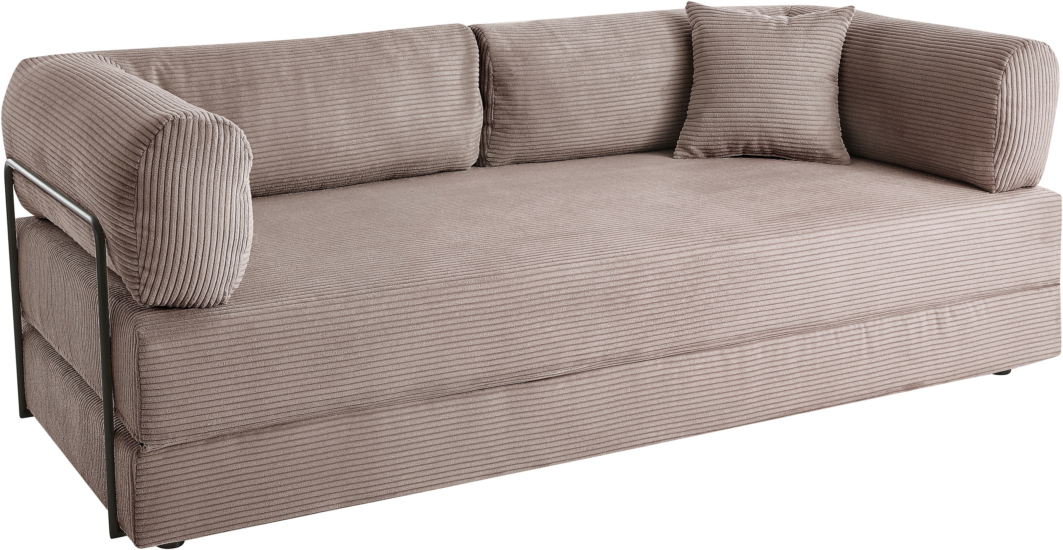 Thumbnail - homsy by Ana Johnson Schlafsofa "Folda, Breite 206 cm, Liegefläche 181x198 cm" mit Bett-/Schlaffunktion, inkl. 1x Zierki...