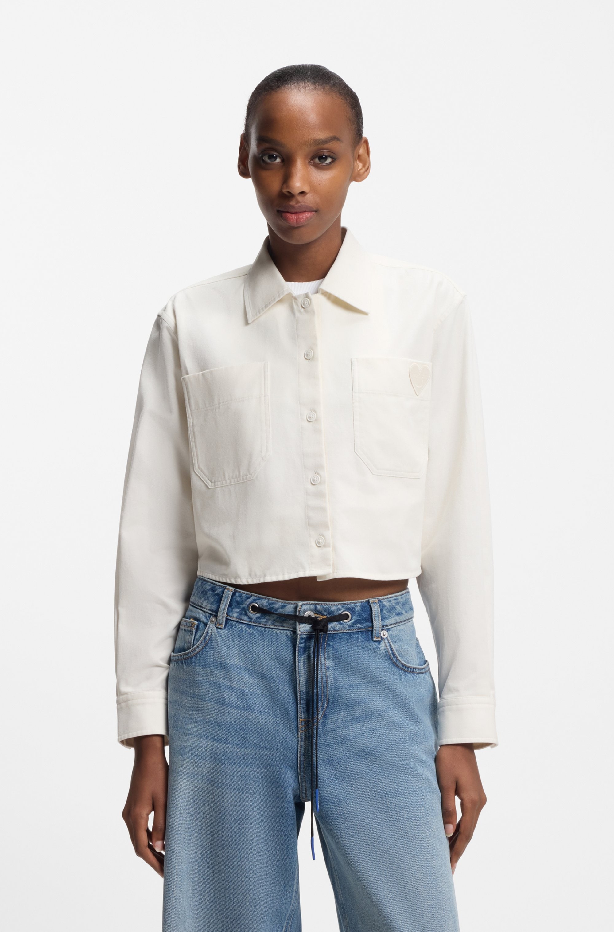 HUGO Blue Hemdbluse "Edia" im Loose Fit günstig online kaufen