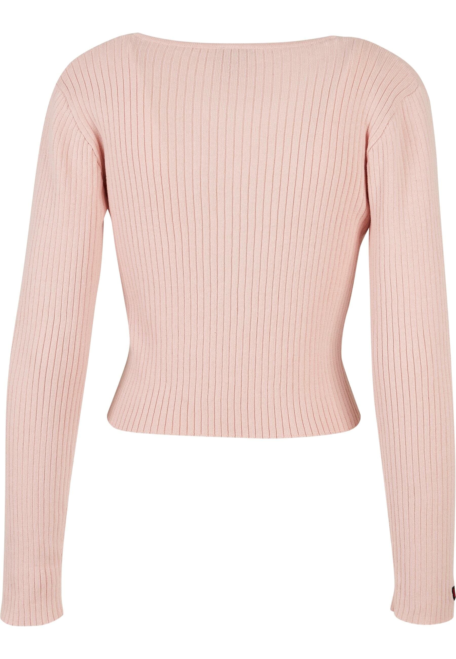 Fubu Outdoorjacke »Fubu Damen FW222-016-1, Corporate Rib Knit Bolero rose« 1 Stk. tlg. ohne Kapuze