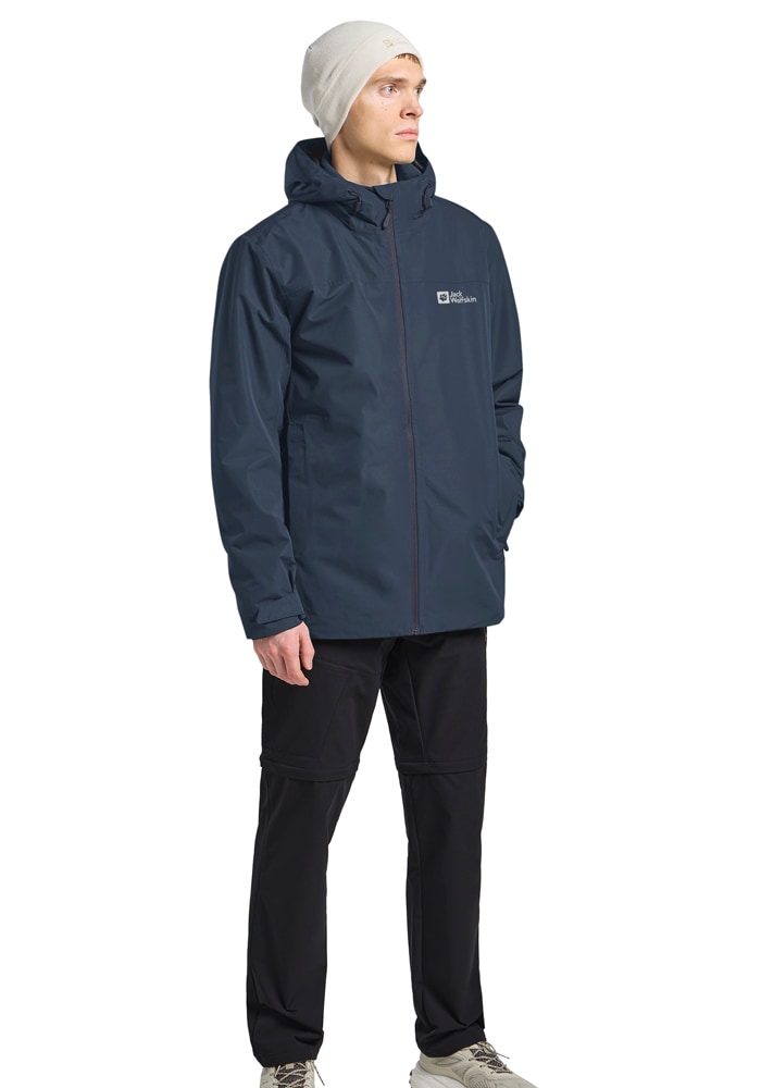 Jack Wolfskin 3-in-1-Funktionsjacke »MOONRISE 3IN1 JKT W«, mit Kapuze, 3in1, atmungsaktiv, Übergangsjacke