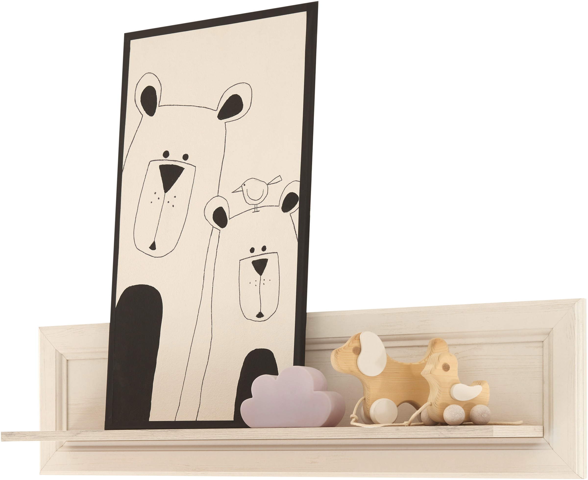 Begabino Wandboard »Jasmin«, im Landhaustil, Wandregal bis 5 kg belastbar