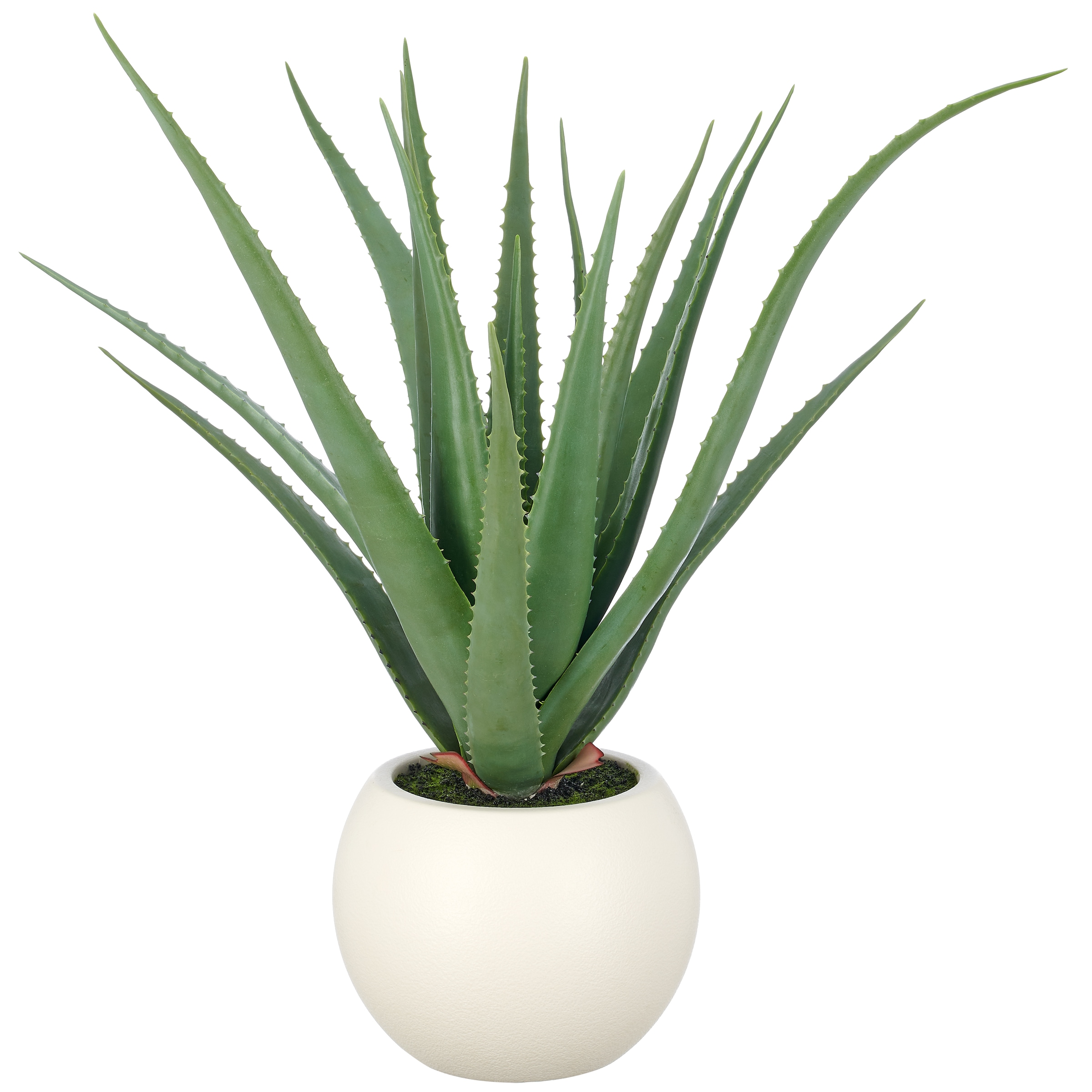 Creativ green Kunstpflanze "Aloe vera" mit naturgetreuem Blattwerk