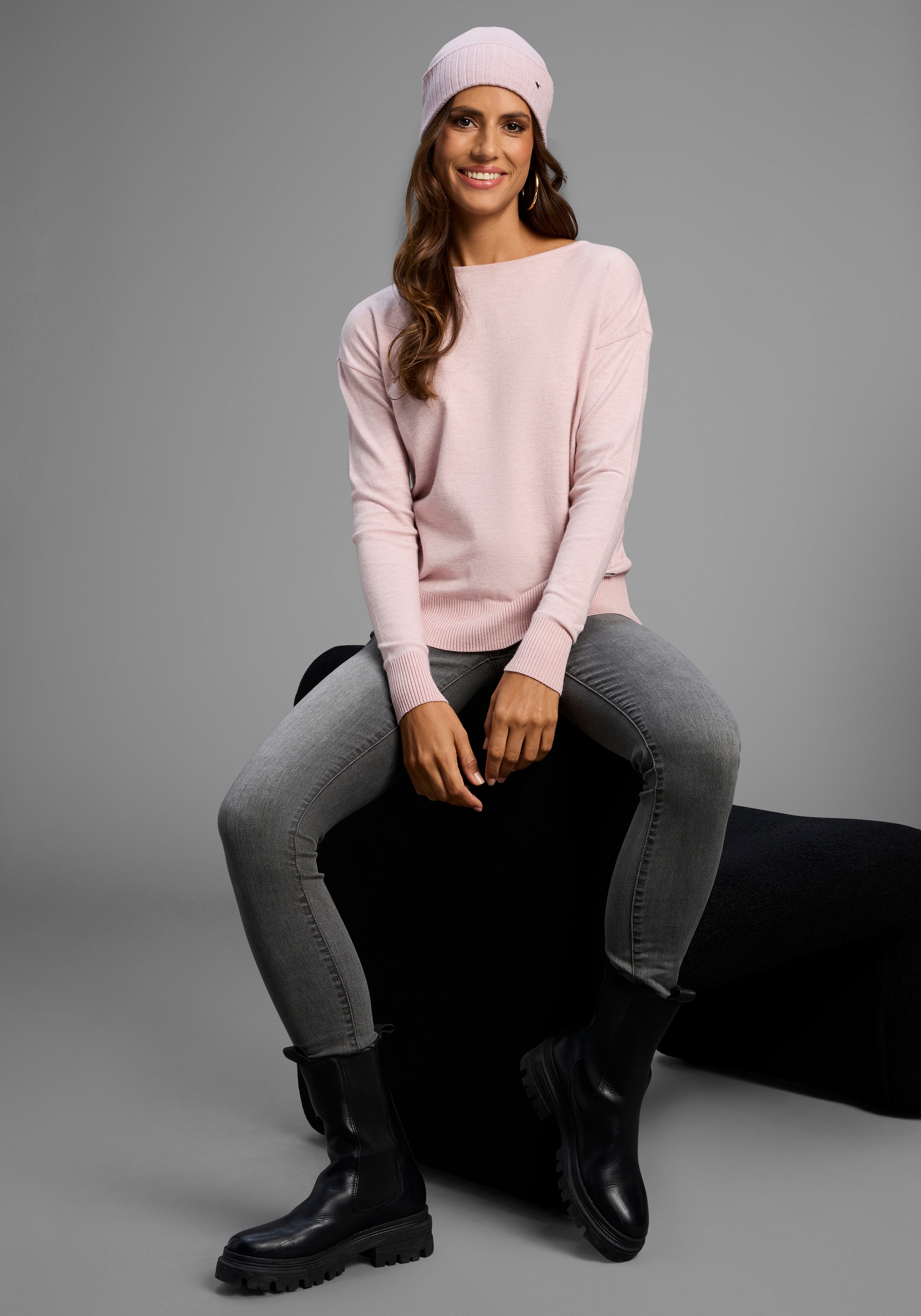 Laura Scott Strickpullover, mit Spitzenrücken - NEUE KOLLEKTION