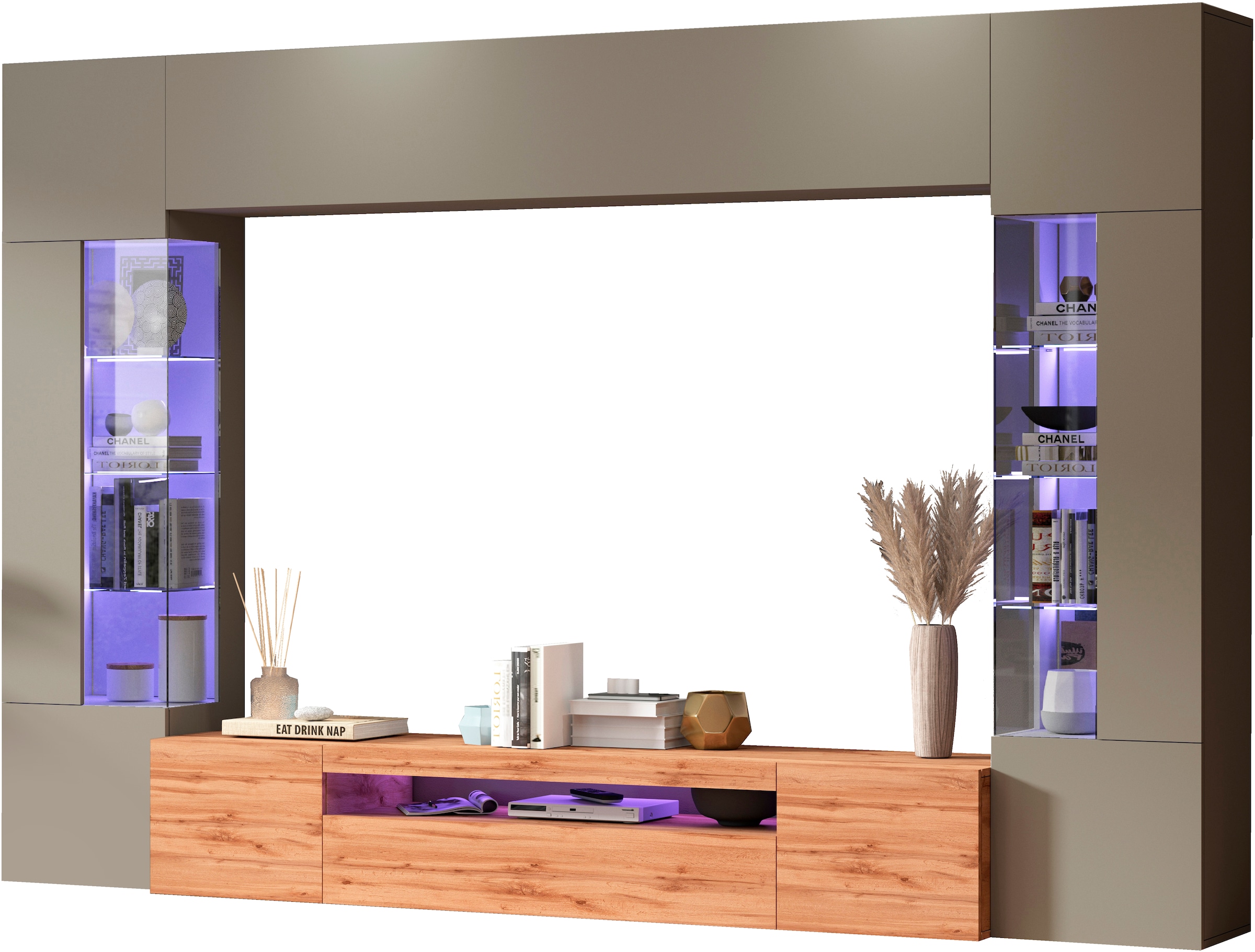 INOSIGN Wohnwand "New Egypt" Breite 290cm, 4 Stk. tlg. günstig online kaufen