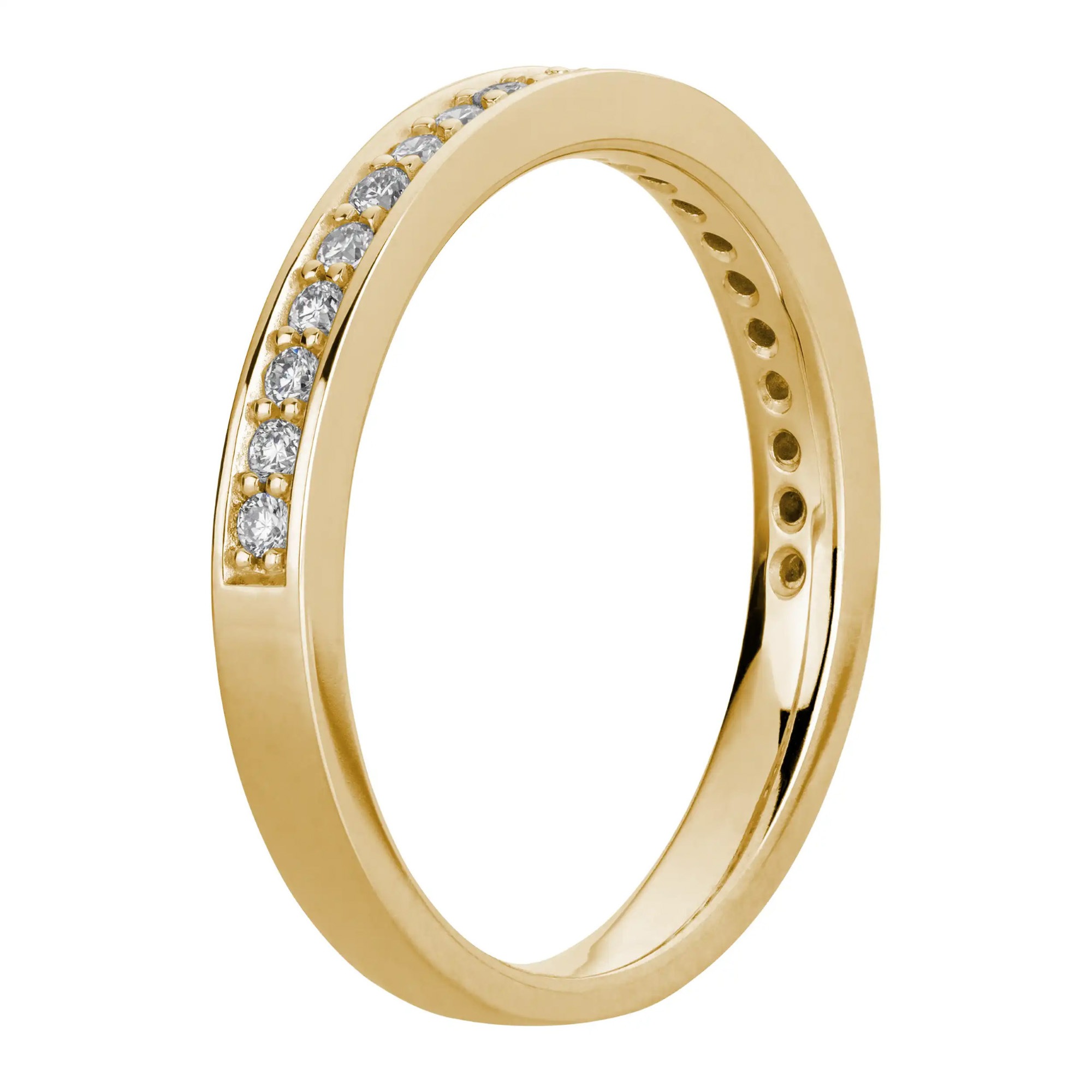 LYOMI Fingerring »585/- Gelbgold 21 synth. Diam. 0,24ct.«