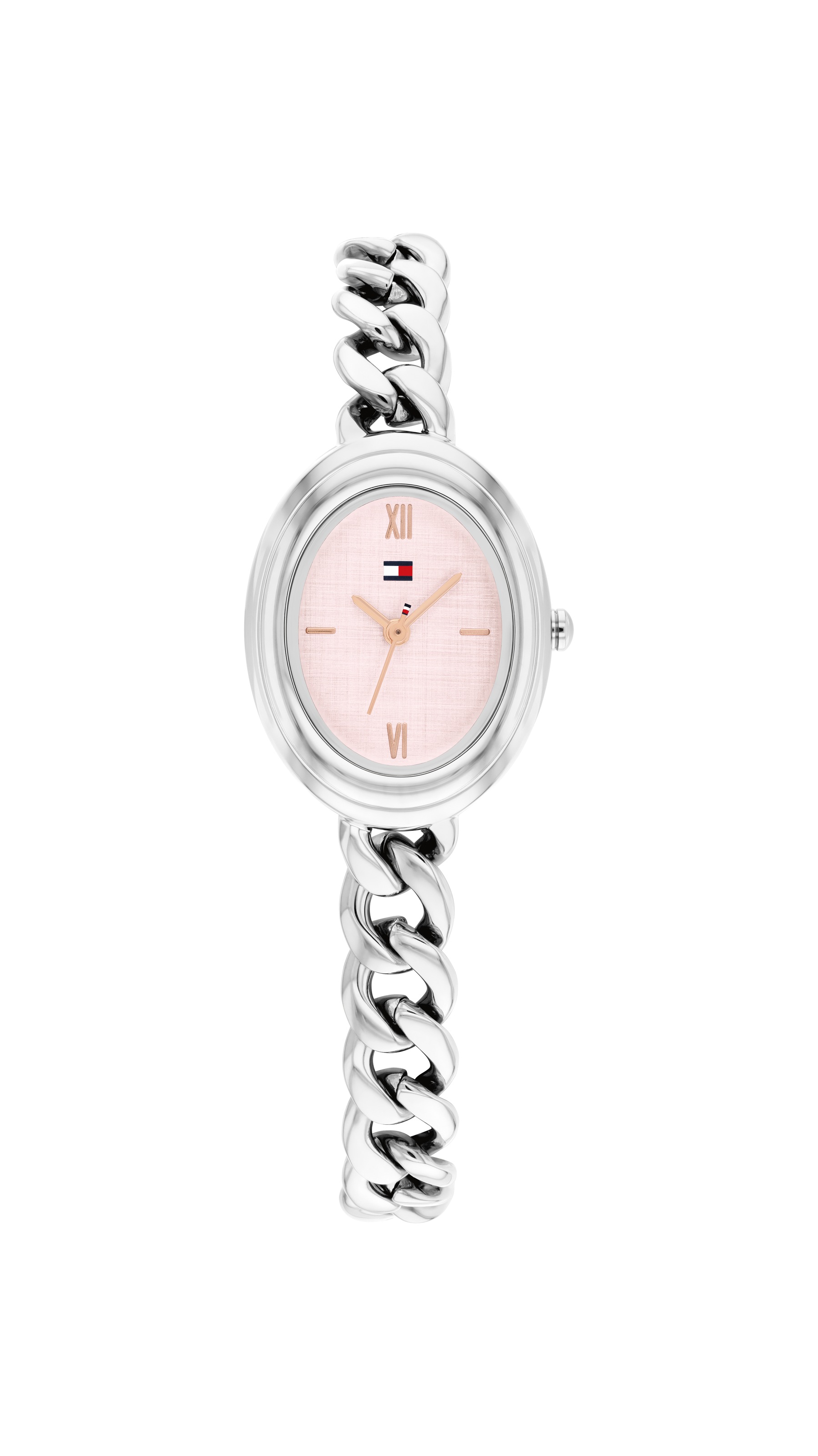 Tommy Hilfiger Quarzuhr »Demi Oval« Armbanduhr, Damenuhr, Edelstahlarmband, analog