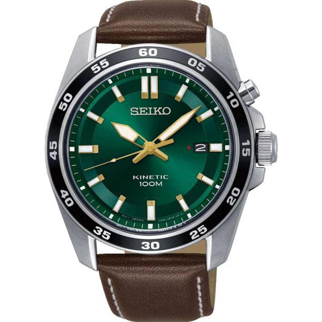 Seiko Kineticuhr »SKA791P1«, Armbanduhr, Herrenuhr, Datum