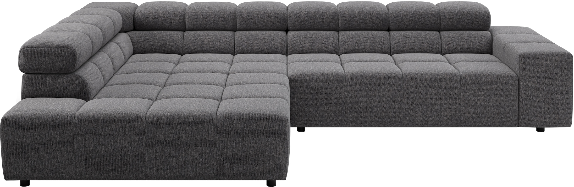 Home affaire Ecksofa "Ancona, Ecksofa, incl. Kopfteilverstellung, Breite 319 cm, L-Form" wahlweise elektrische Sitztiefenverstellung