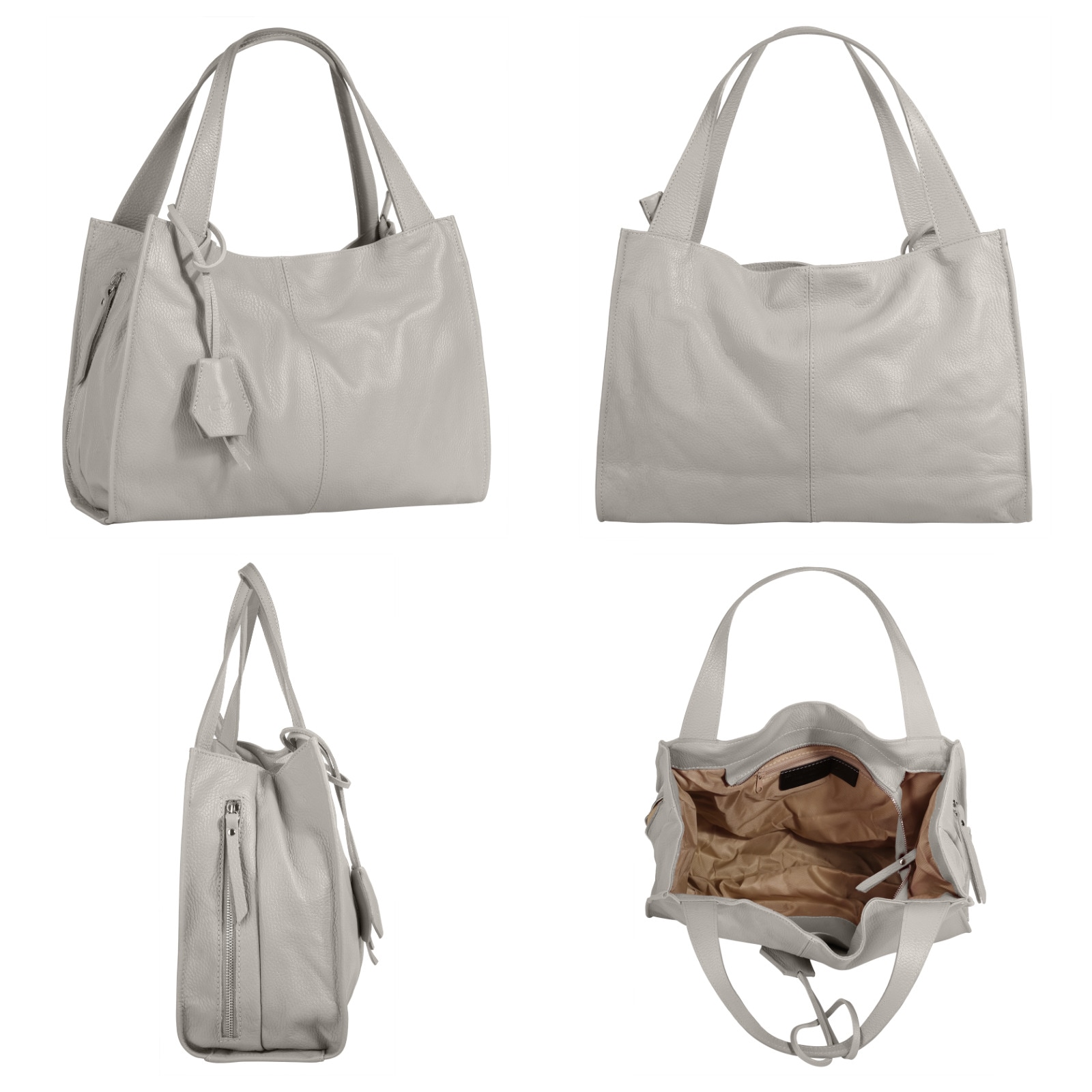 Cluty Shopper, echt Leder, Made in Italy