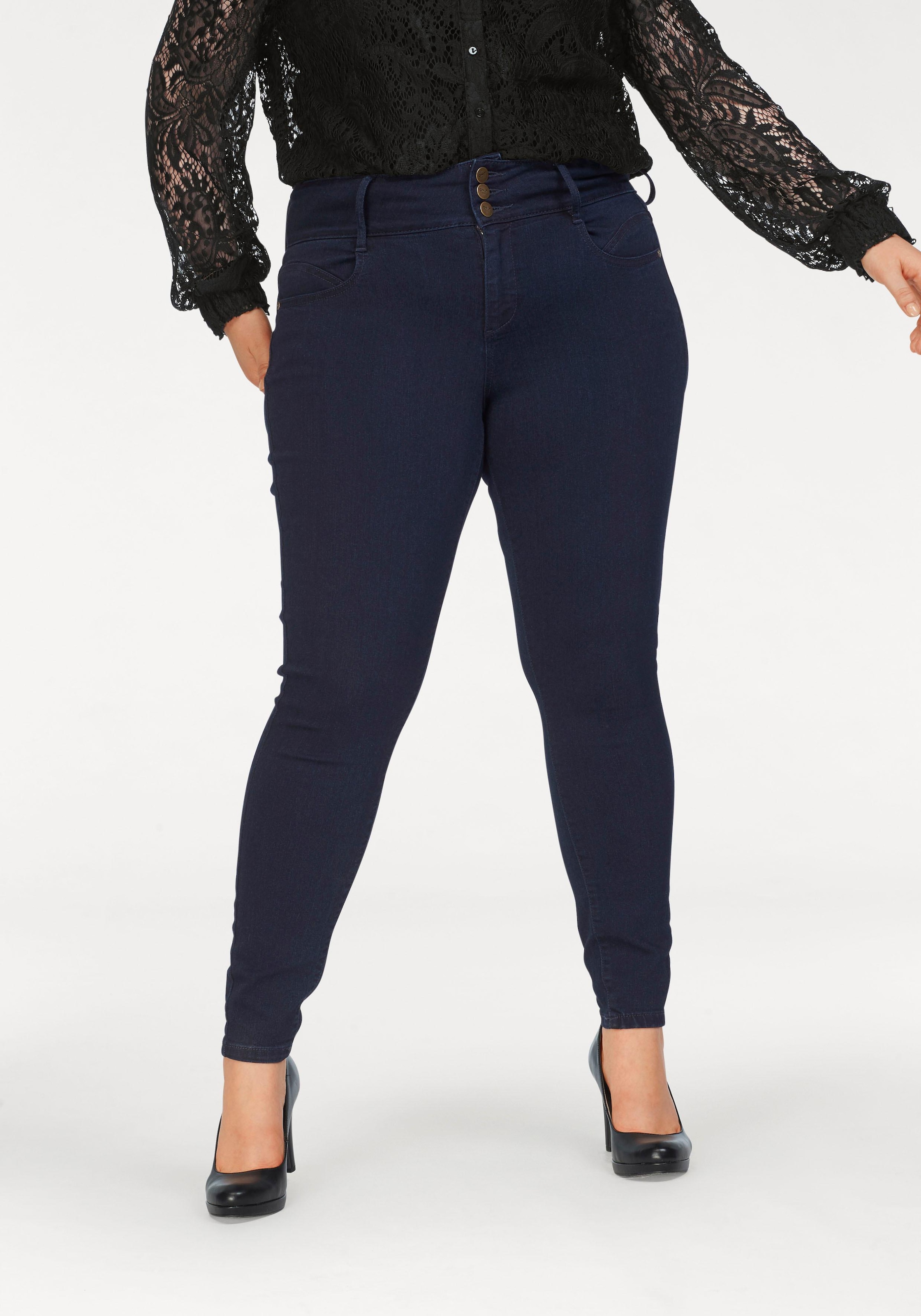ONLY CARMAKOMA Ankle-Jeans »CARANNABEL HW SKINNY ANK«...