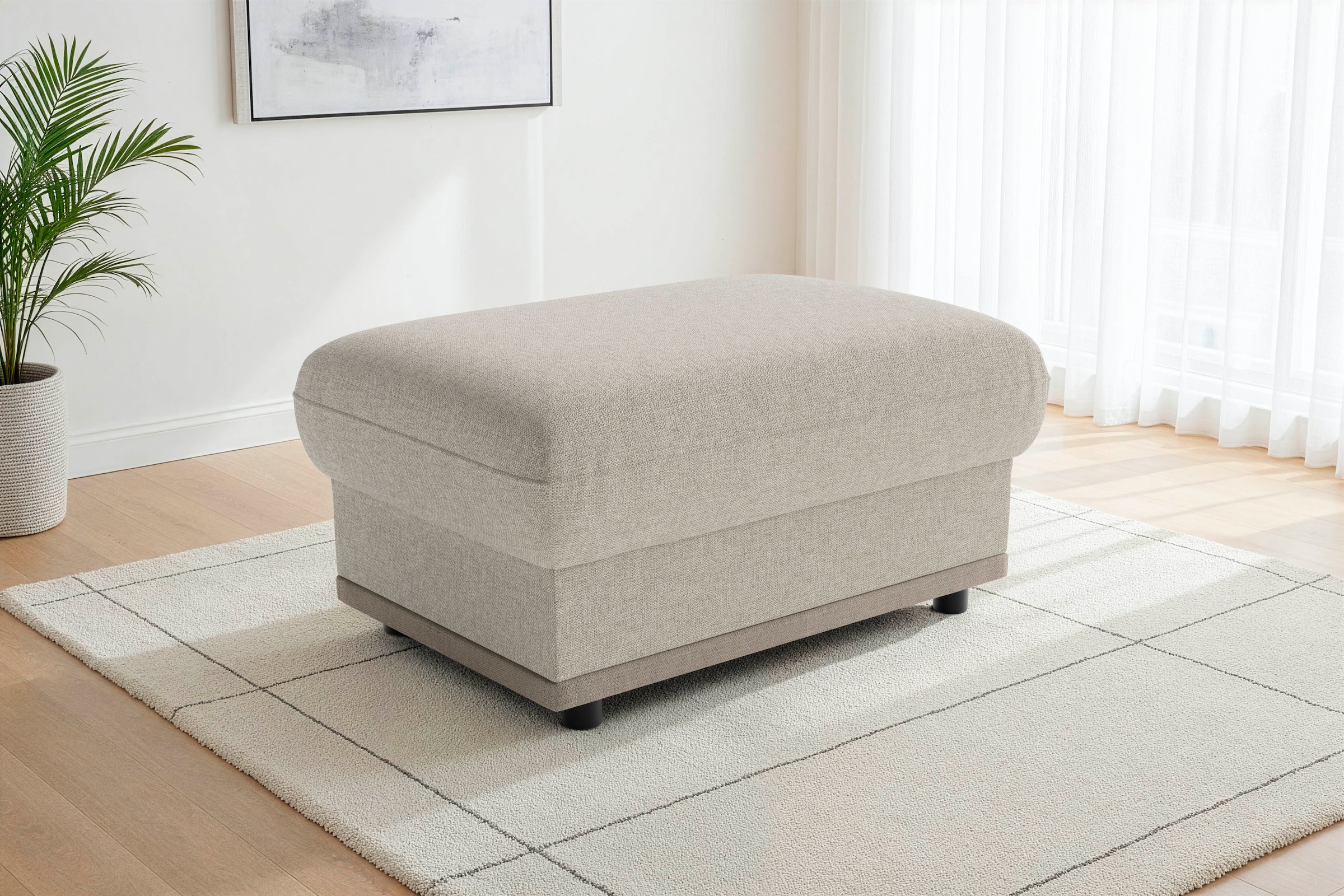 sit&more Polsterhocker »Cordoba B: 92 cm, Sitzhöhe: 46 cm« Flexible Ablagefläche, passend zur Serie Cordoba