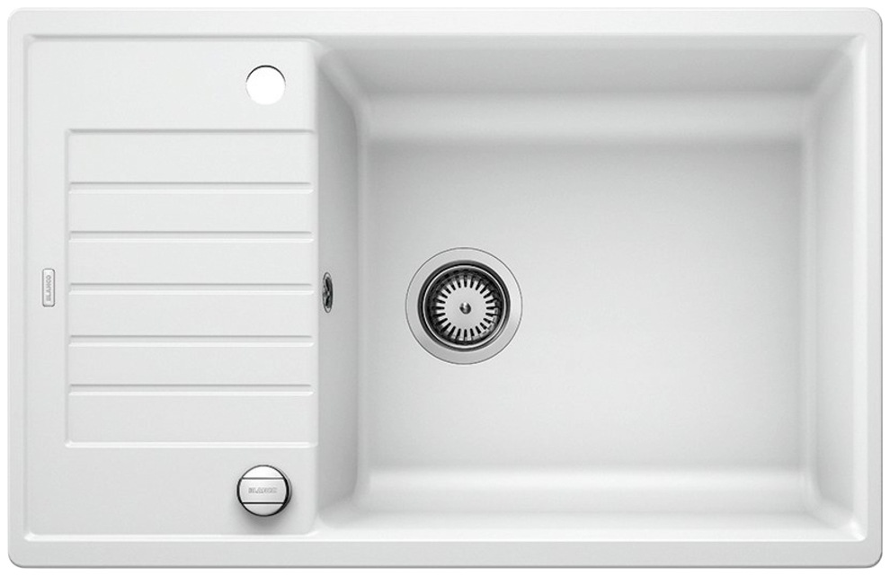 Granitspüle BLANCO, B:50cm H:19cm T:78cmweiß, Verbundwerkstoff, Küchenspülen, "ZIA XL 6 S Compact", erhältlich in mehreren Farben