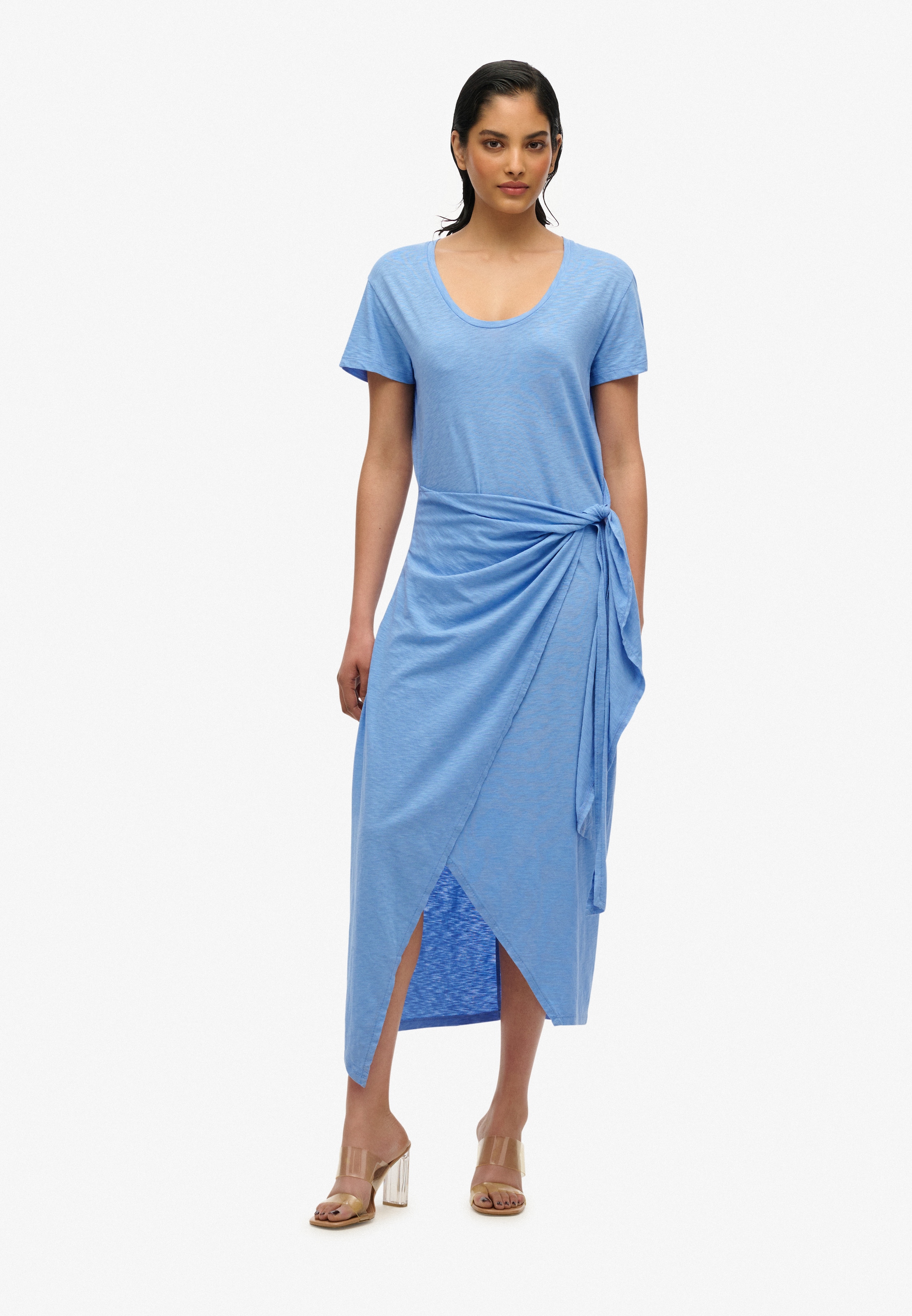 Superdry Suknelė »SLUB midi ilgio WRAP suknelė