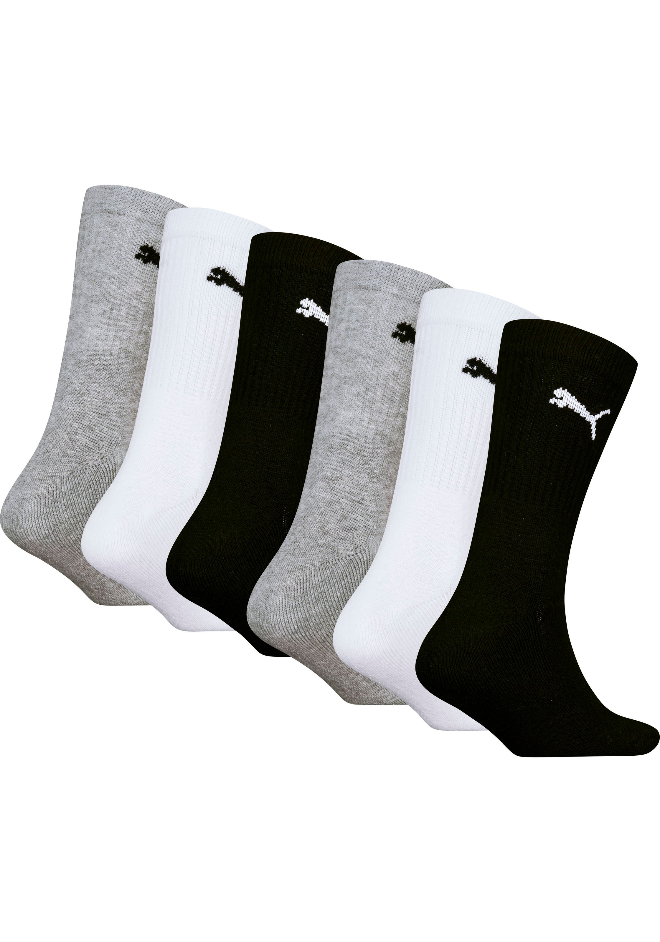 PUMA Socken "PUMA JUNIOR CREW SOCK 6P ECOM" 6 Paar, 6 Stk. tlg. gepolsterte günstig online kaufen