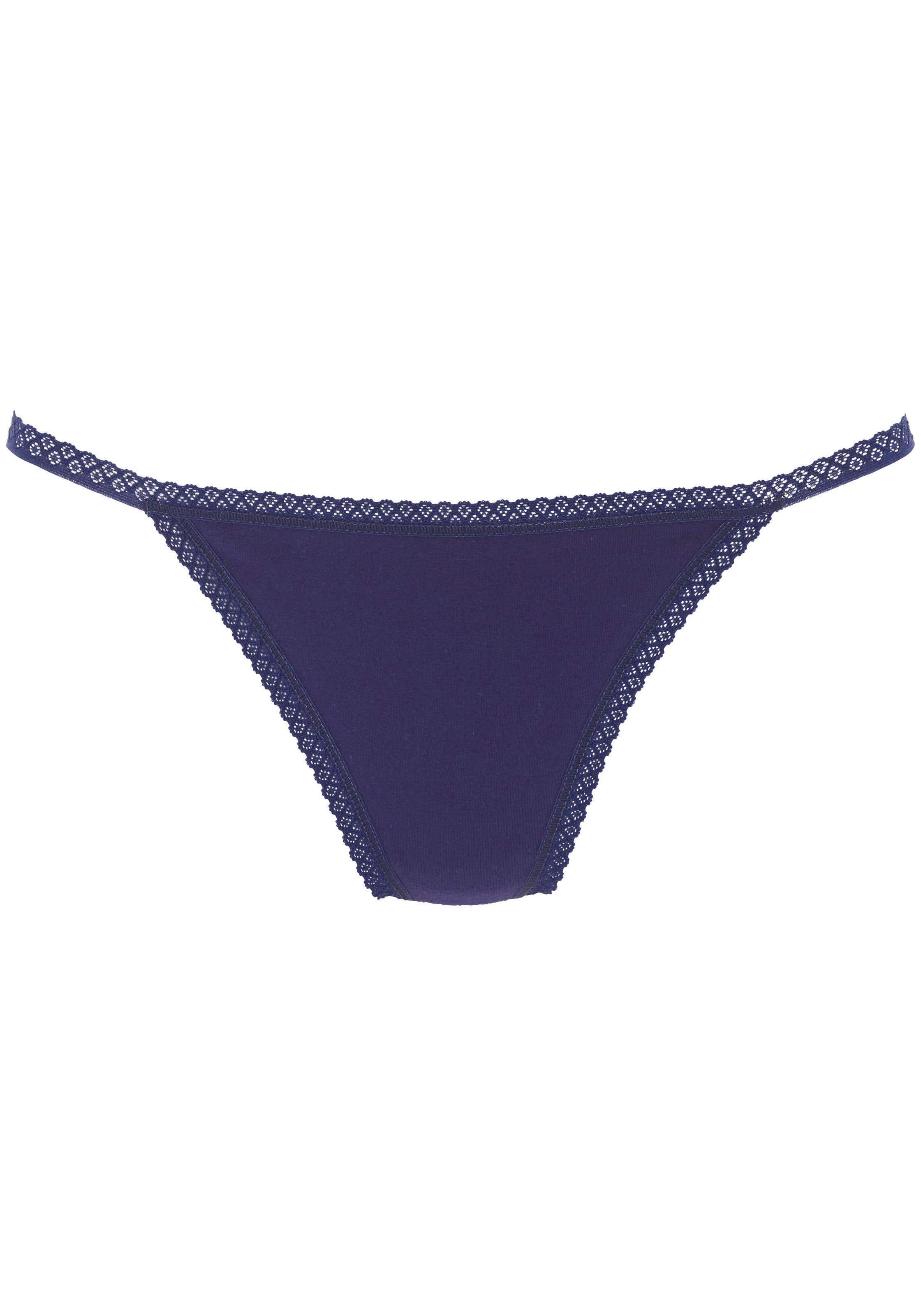 Vivance String, (7er-Pack), mit feiner Spitzeneinfassung und aus weicher Baumwollqualität