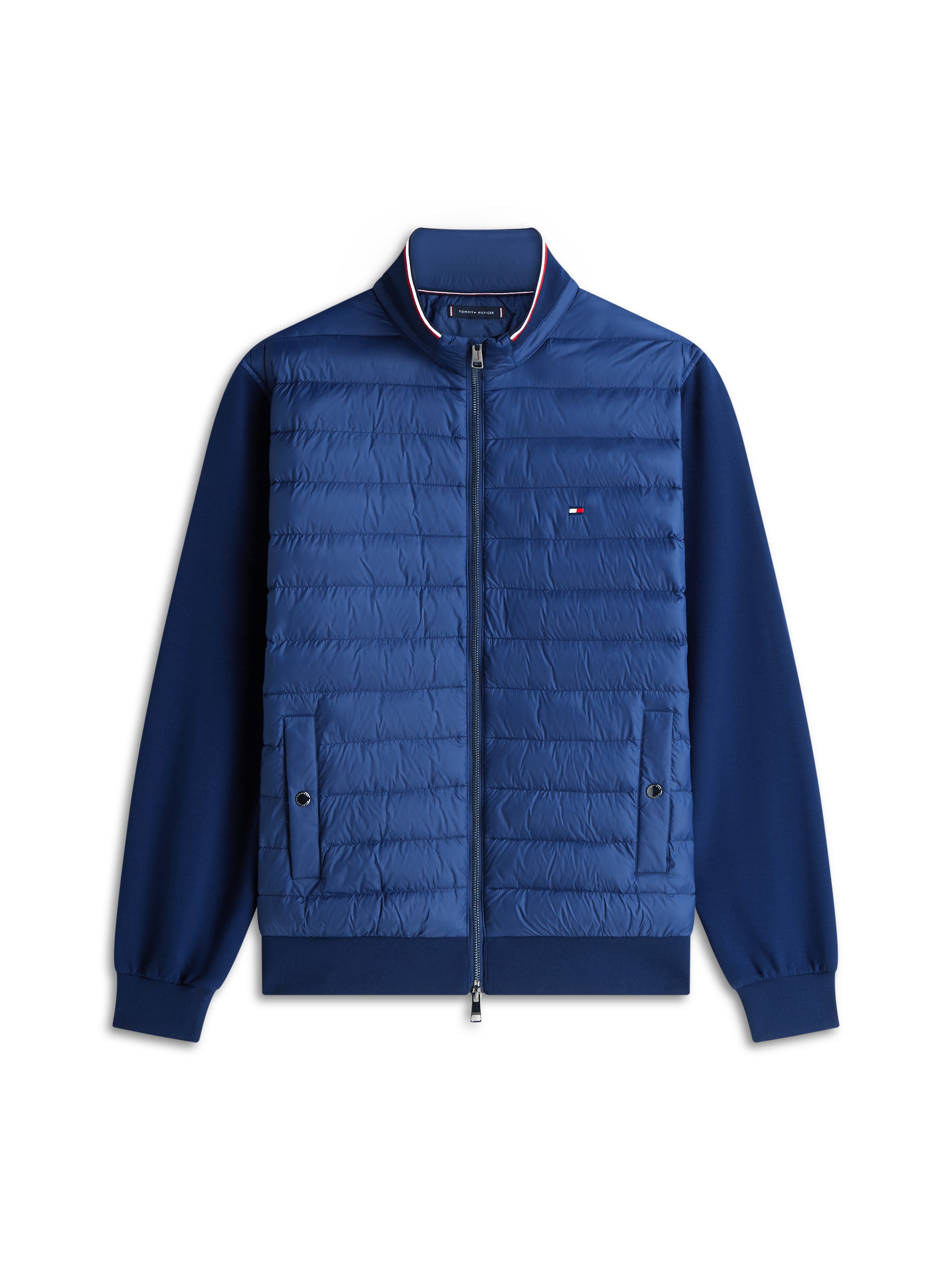 Tommy Hilfiger Steppjacke »MIX MEDIA mit Stehkragen« unifarben, casual, regular fit, Baumwollmix,