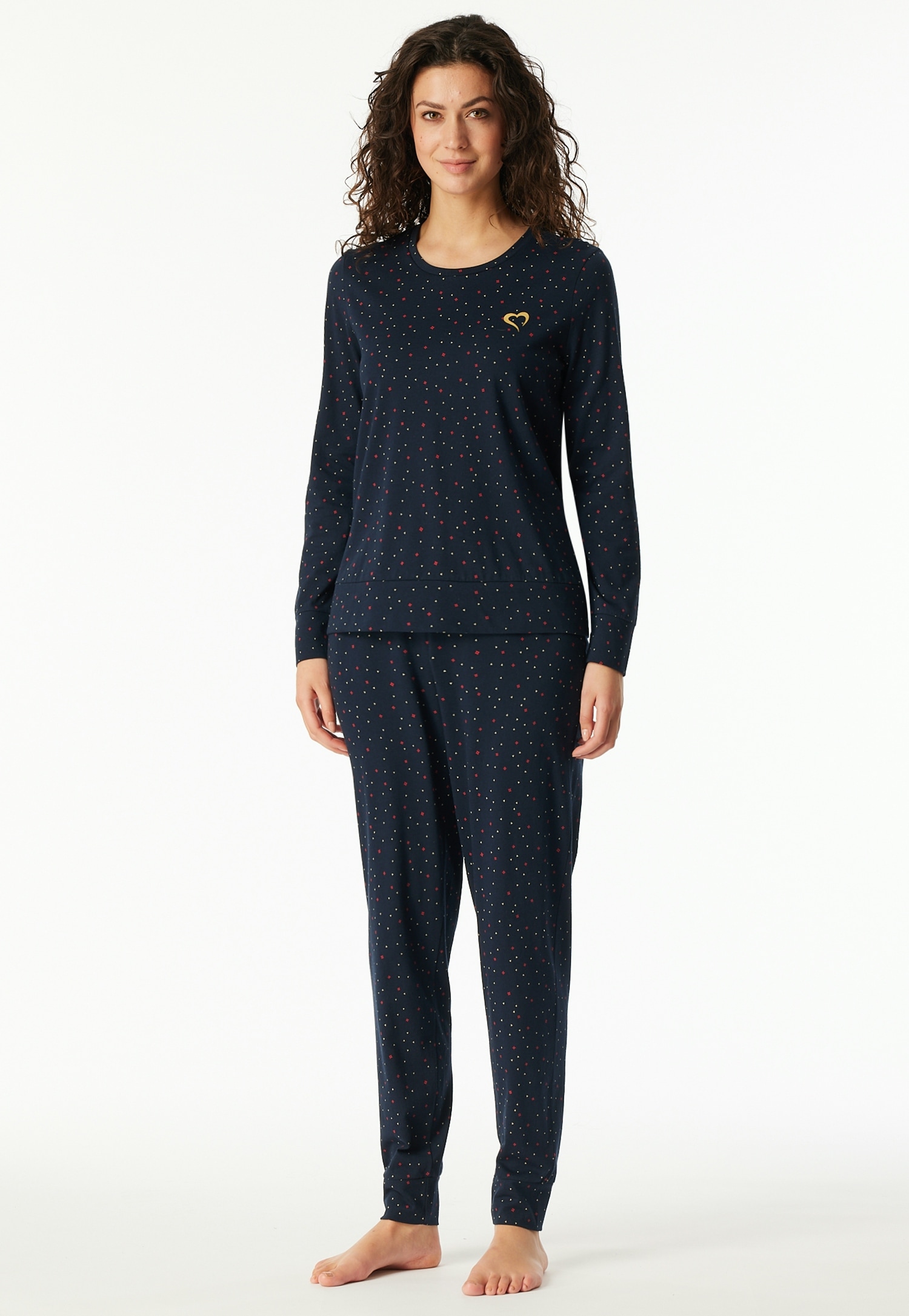 Schiesser Schlafanzug "Family", 2 Stk. Langarm, Baumwolle, Rundhalsausschni günstig online kaufen