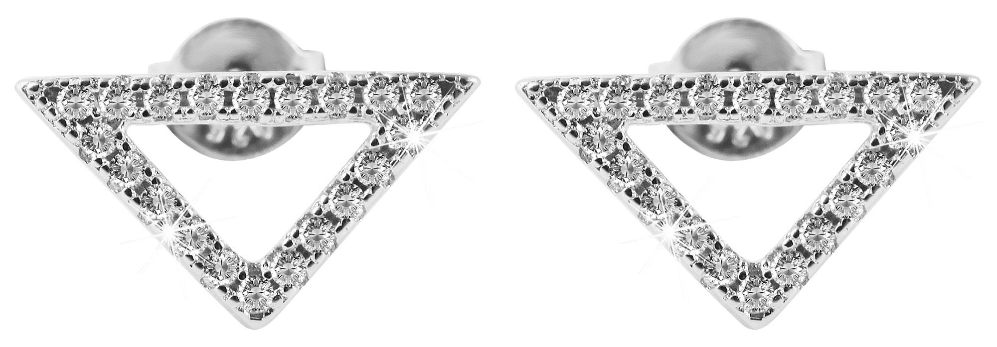 Adelia´s Paar Ohrhänger "Damen Ohrringe – Ohrstecker aus 925 Silber mit Zir günstig online kaufen