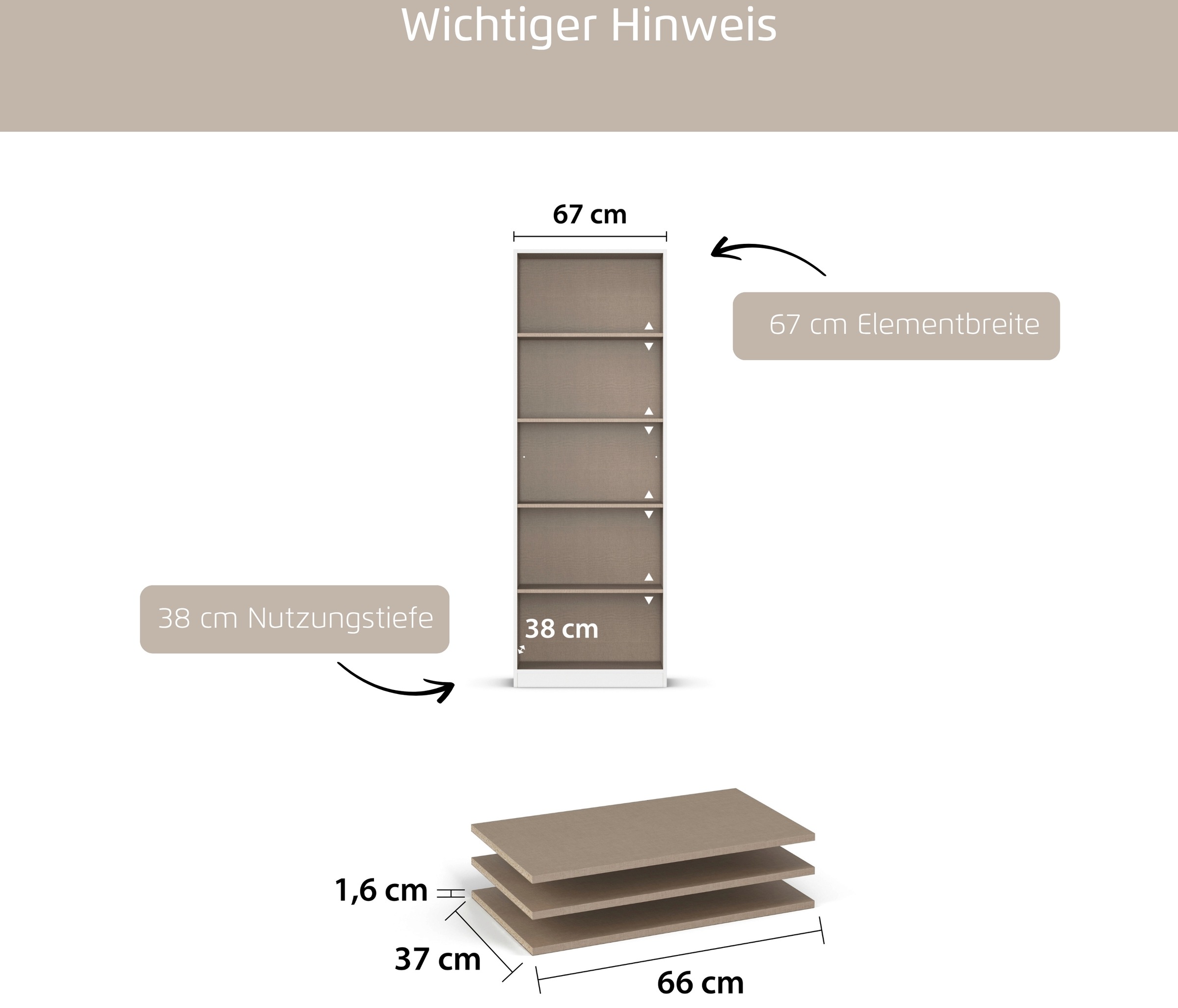 Thumbnail - rauch "Zubehör für Schränke der Serie MINOSA Schranktiefe 41 cm" 2er-Set Breite 43 cm, Tiefe 37 cm