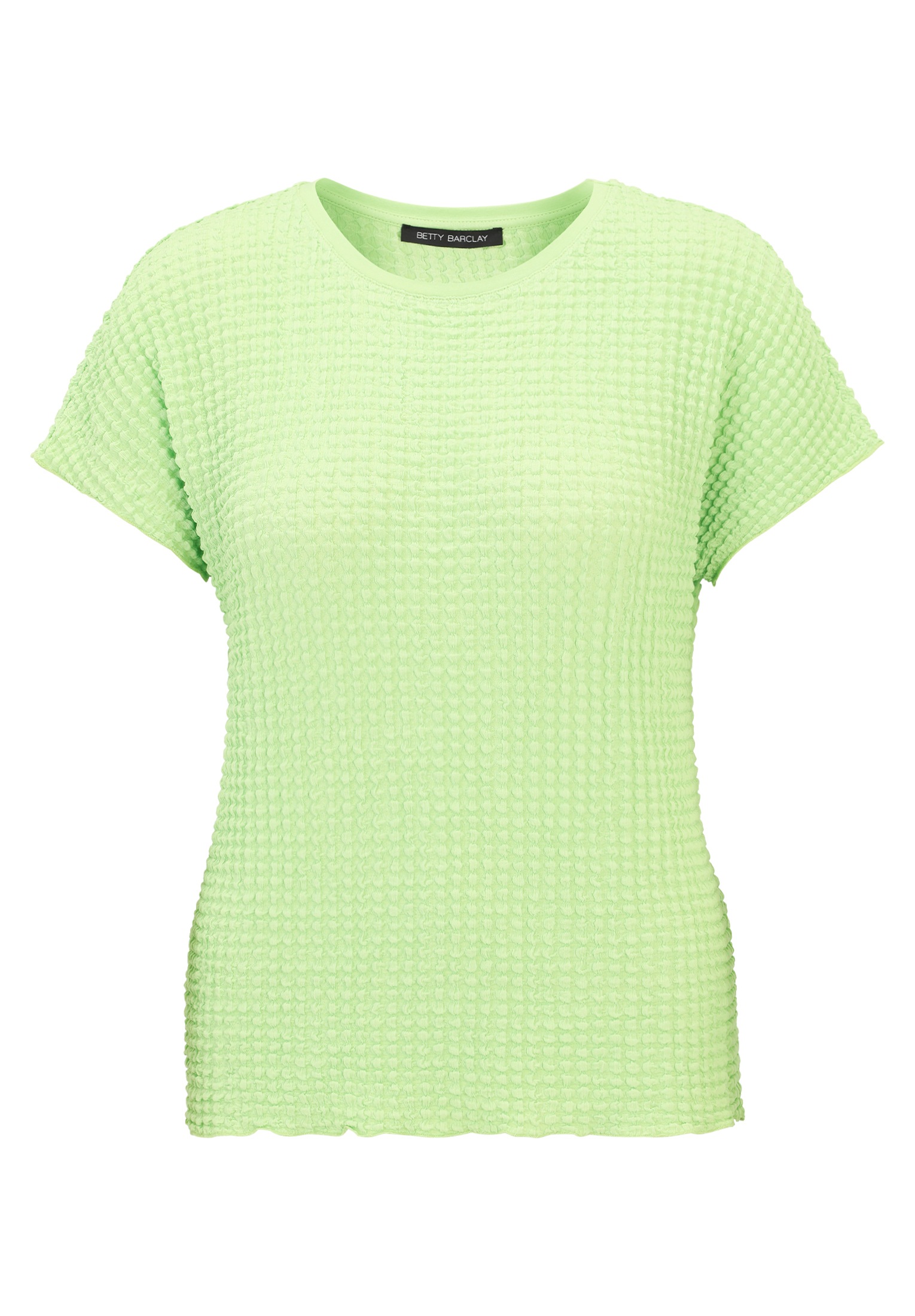 Betty Barclay Kurzarmshirt »Betty Barclay Strukturshirt mit U-Boot-Ausschnitt«, (1 tlg.), Material