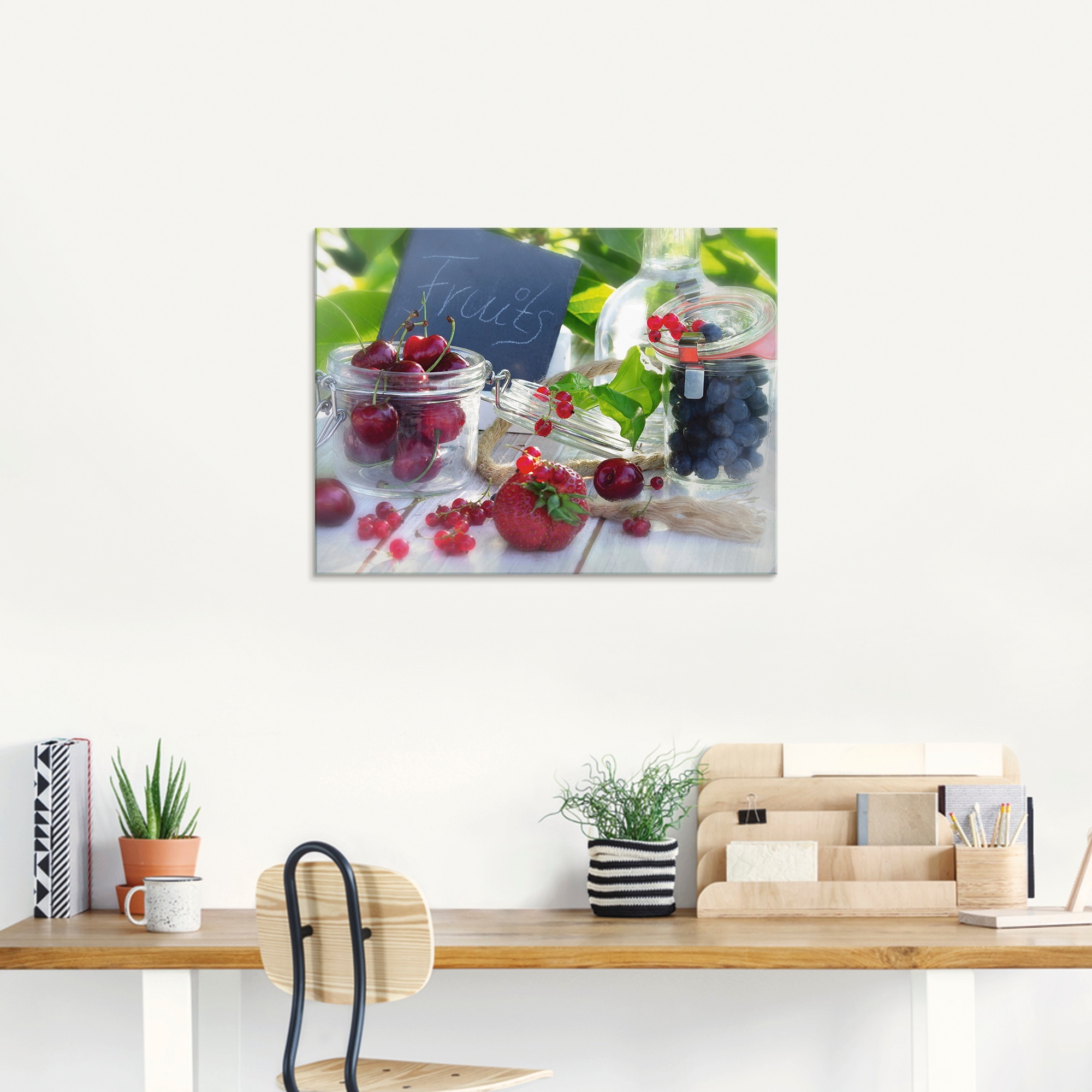Artland Glasbild »Frischer Früchte Sommer«, Lebensmittel, (1 St.), in verschiedenen Größen