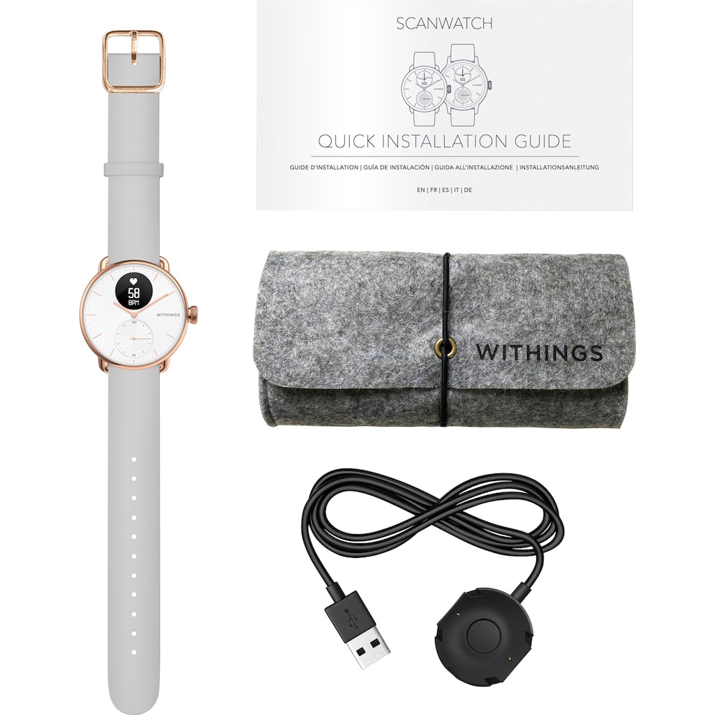 Withings Smartwatch »SCANWATCH HWA09-model 5-All-Int« GU7915