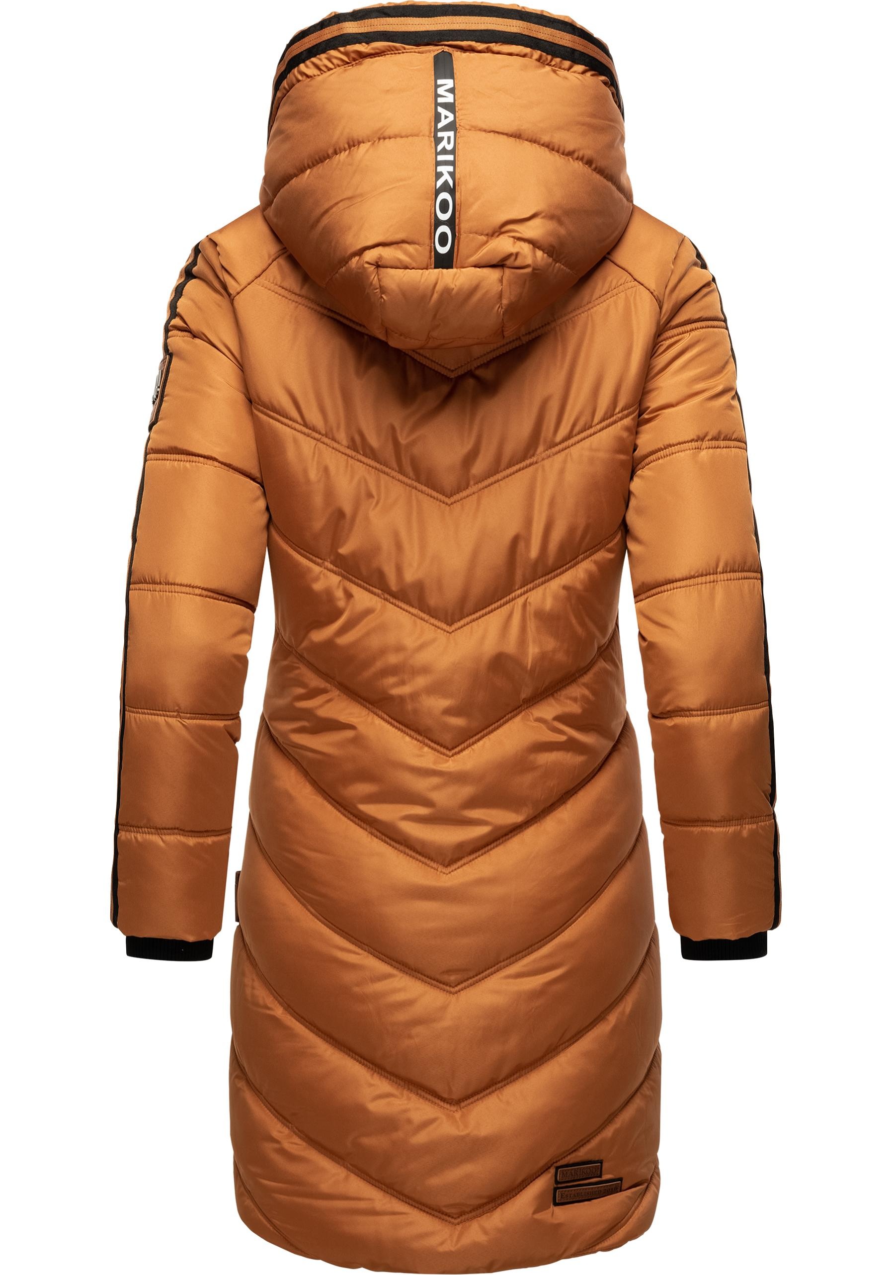 Thumbnail - Marikoo Wintermantel "Armasa" modischer Damen Winter Steppmantel mit Kapuze