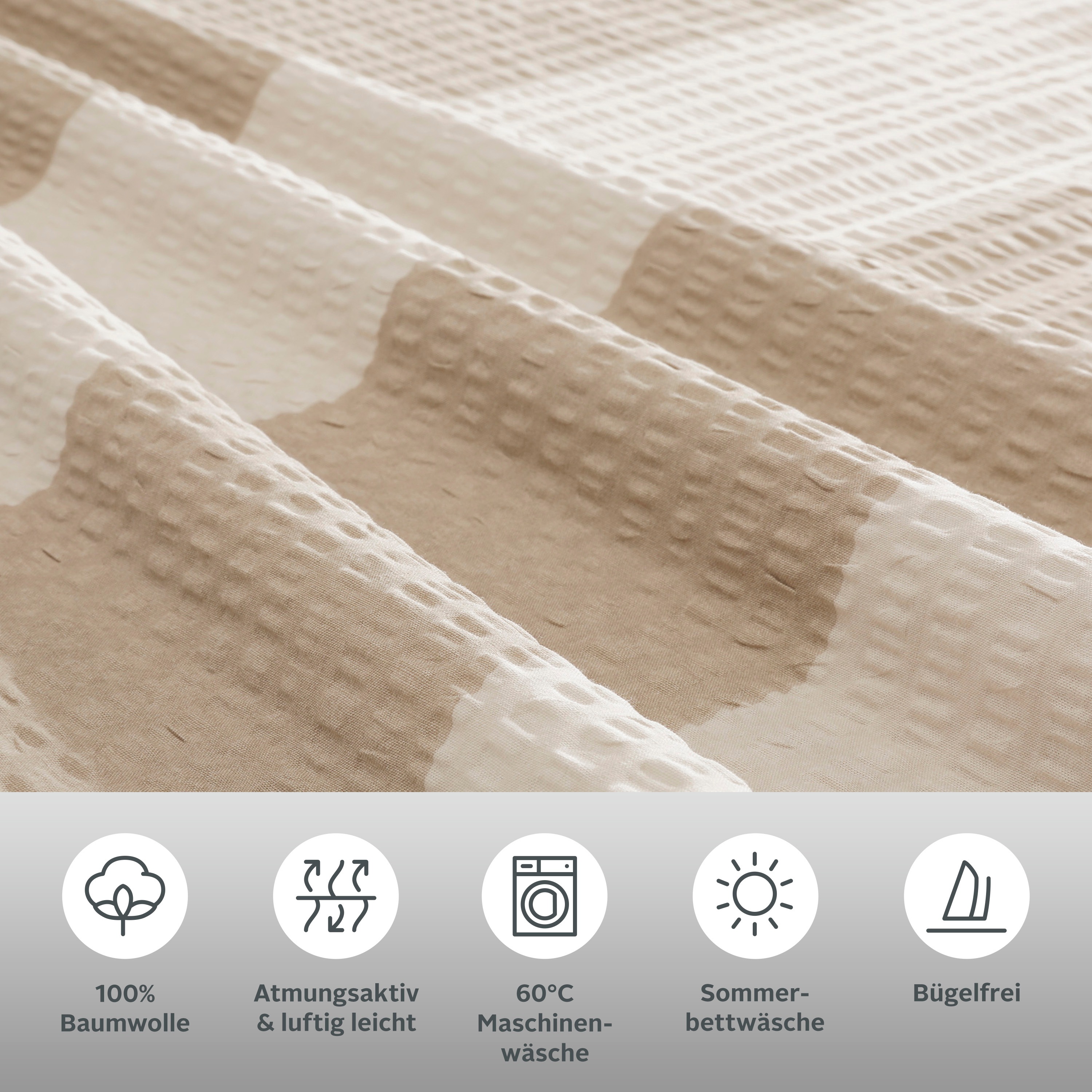 Thumbnail - OTTO home Bettwäsche "Sari" 2 tlg. in verschiedenen Qualitäten, moderne Bettwäsche mit Streifen