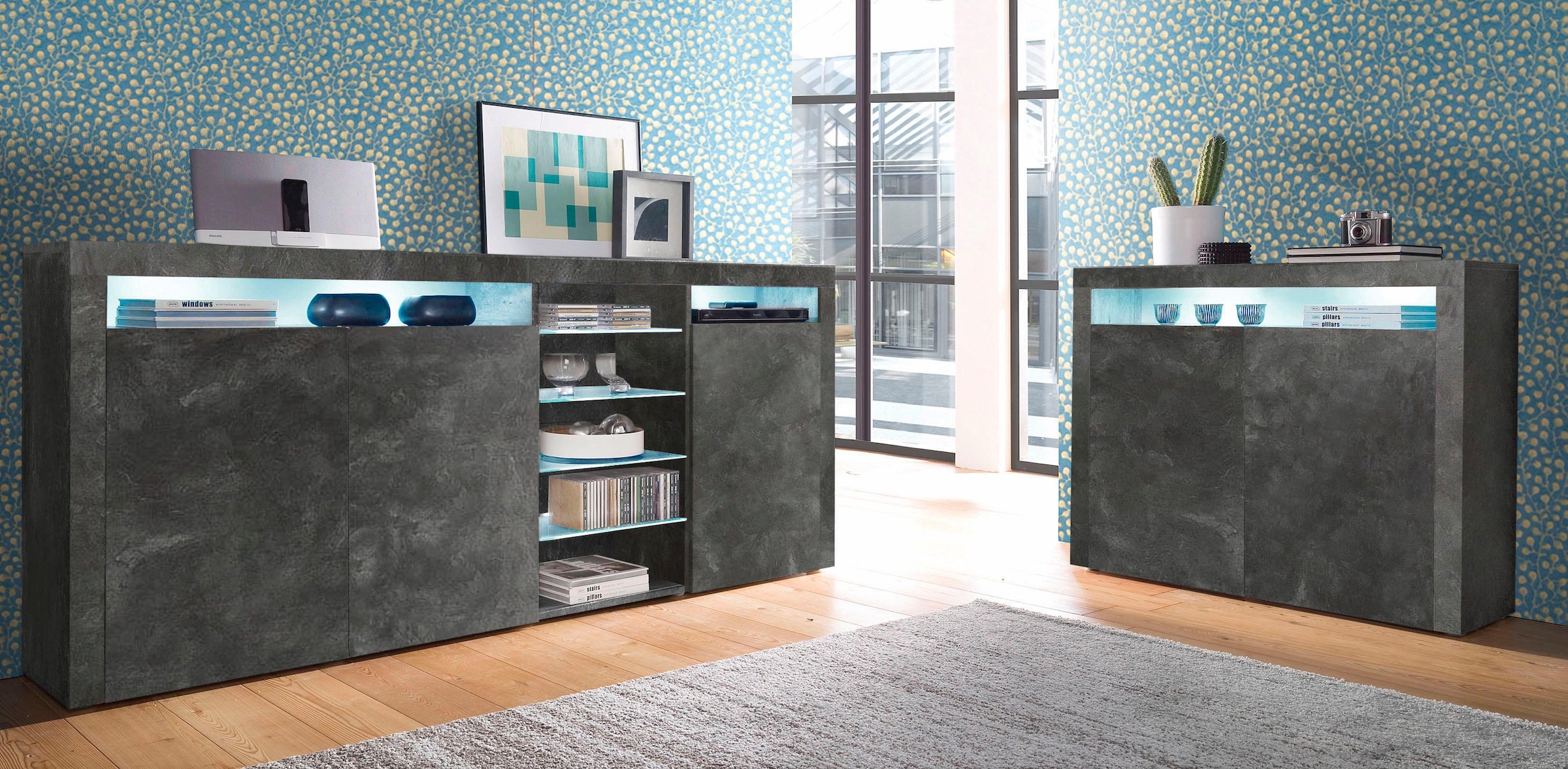 borchardt Möbel Highboard | cm 200 Breite Fe«, BAUR »Santa