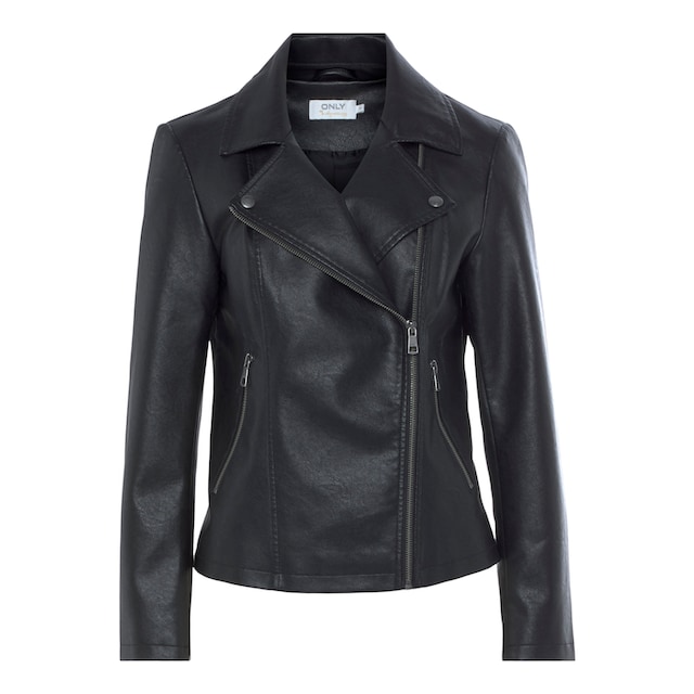 ONLY Lederimitatjacke »ONLMELANA FAUX LEATHER BIKER CC OTW« für bestellen |  BAUR